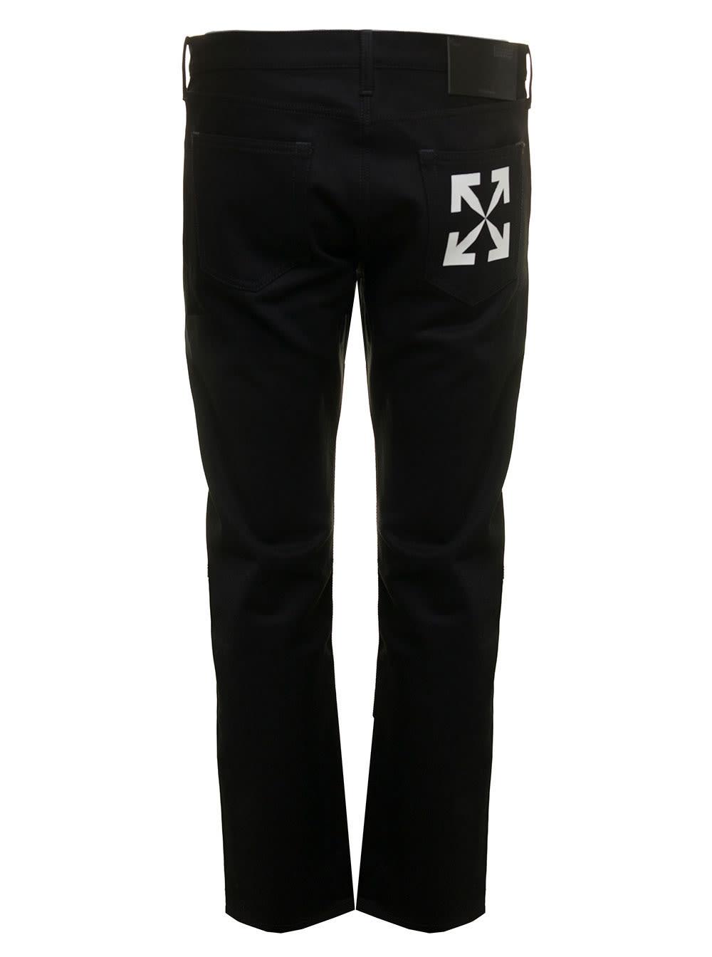 White Mans Arrow Cotton Denim Jeans 
