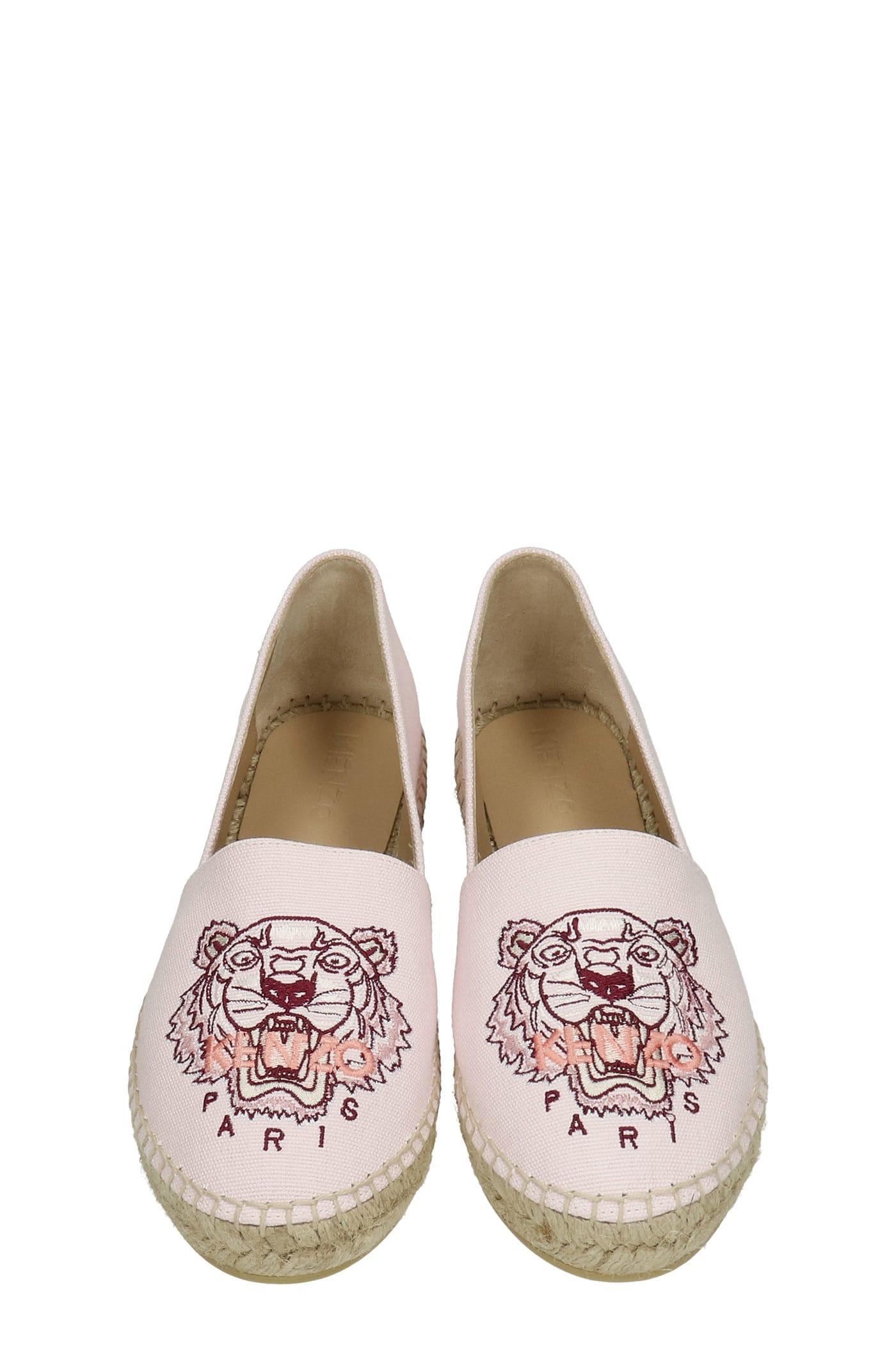KENZO Espadrilles In Rose-pink Canvas - Save 15% - Lyst