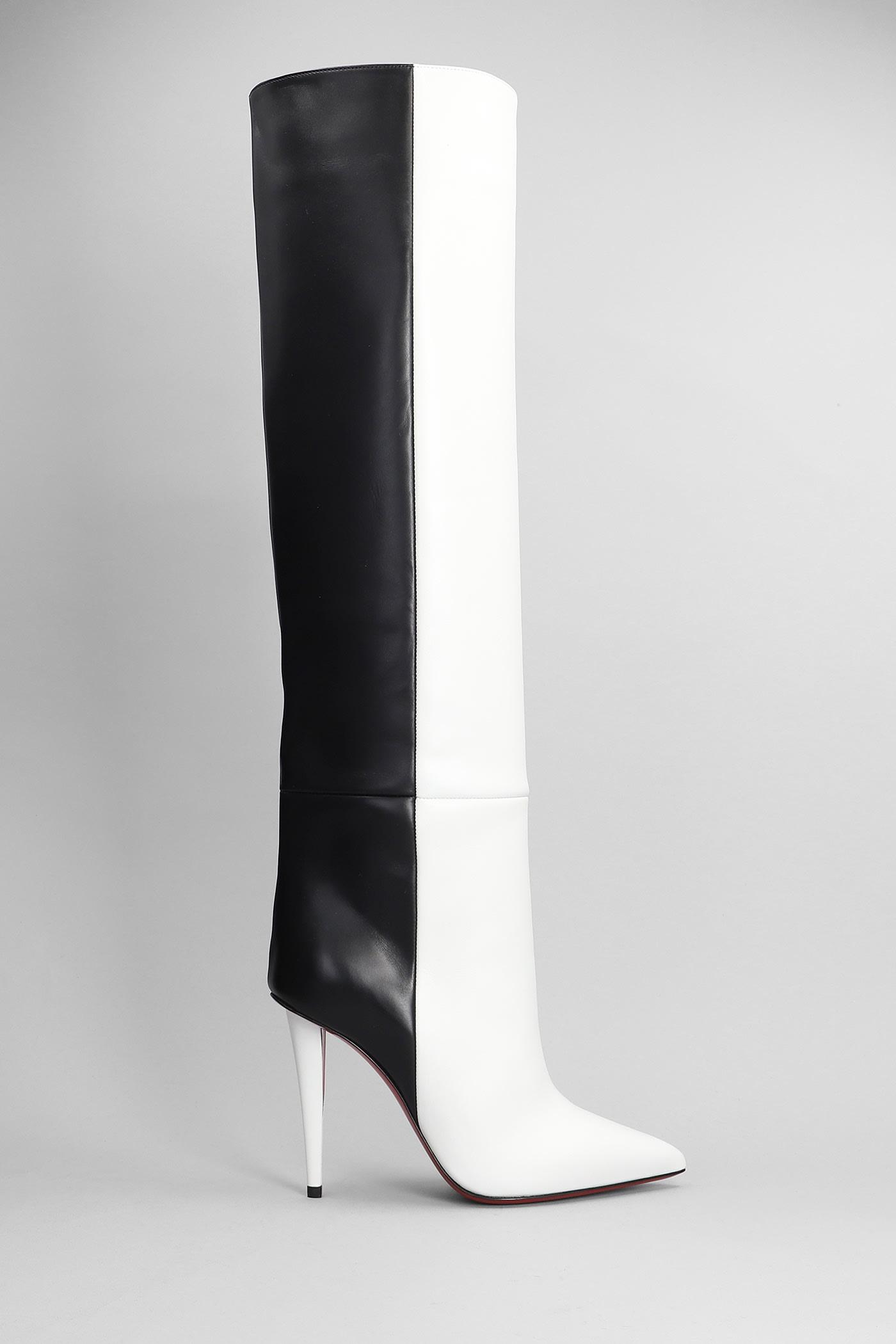Christian Louboutin Astrilarge Botta 100 Leather Heeled Boots in