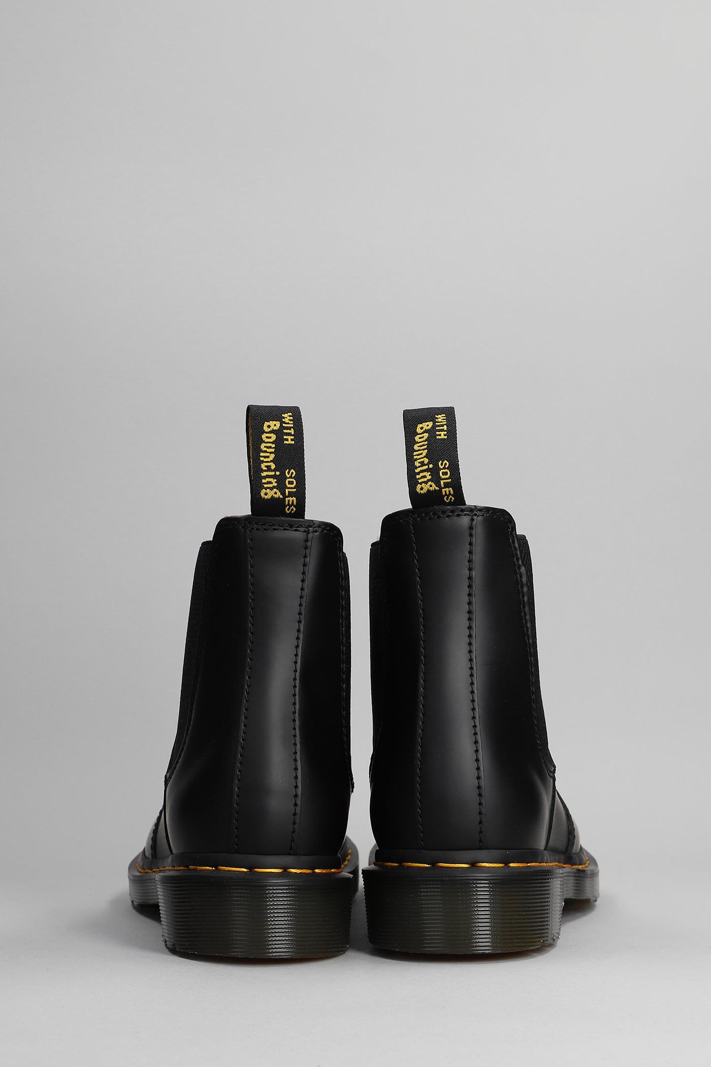 Dr. Martens 2976 Ys Low Heels Ankle Boots In Black Leather | Lyst