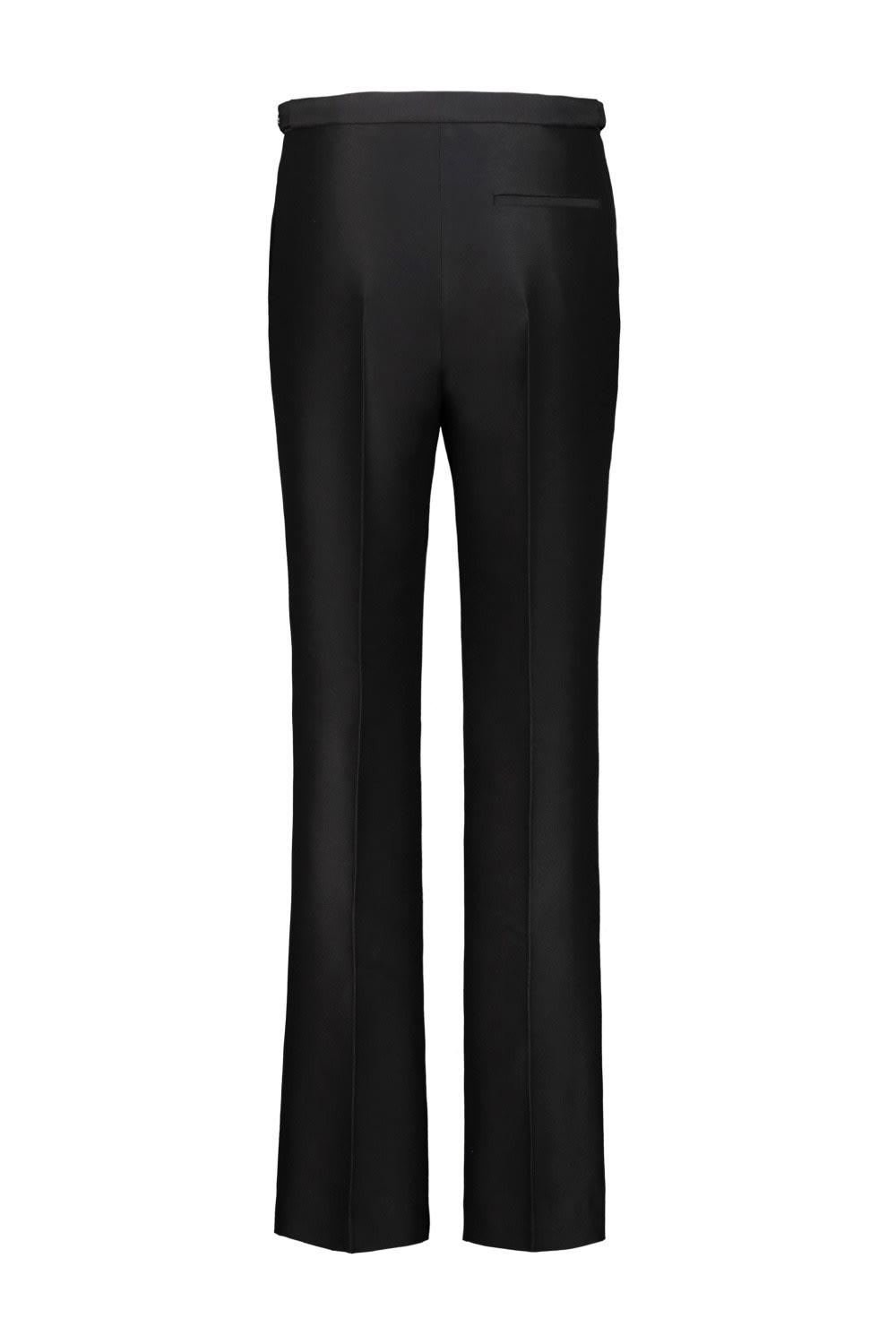 パンツ The Row FW24 Black wool Jesse pant (8303W2794 BLK) THE ROW Jesse grain de poudre wool straight-leg pants | NET