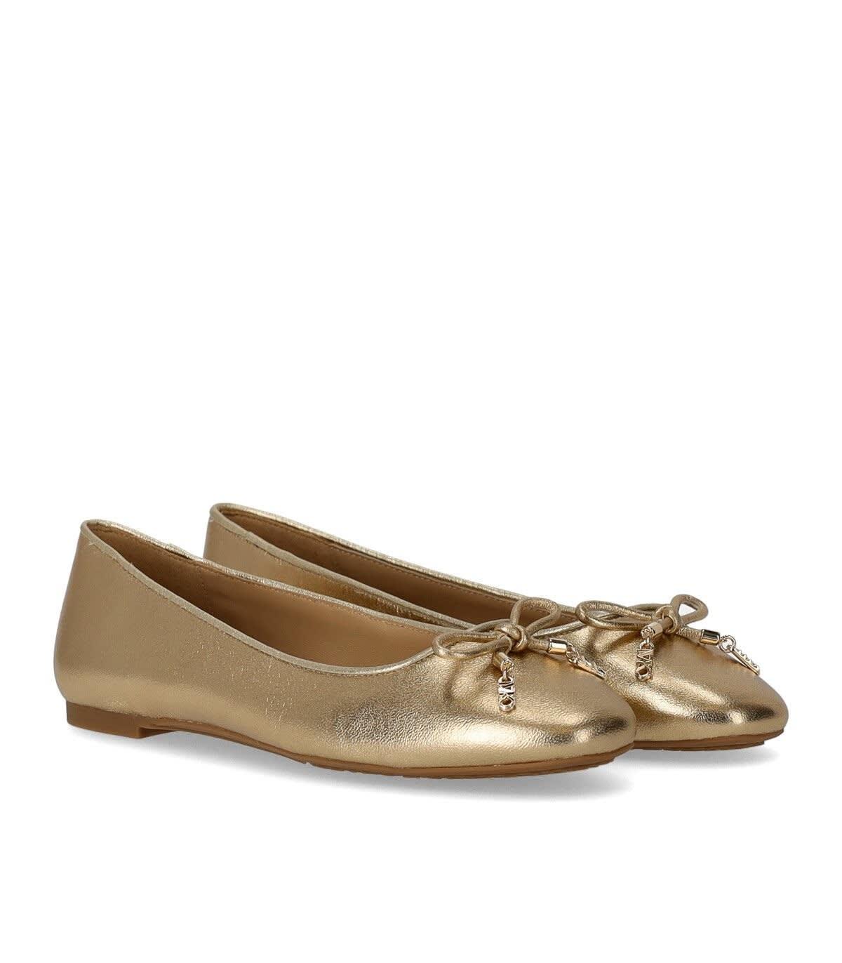 Michael kors hotsell gold ballet flats