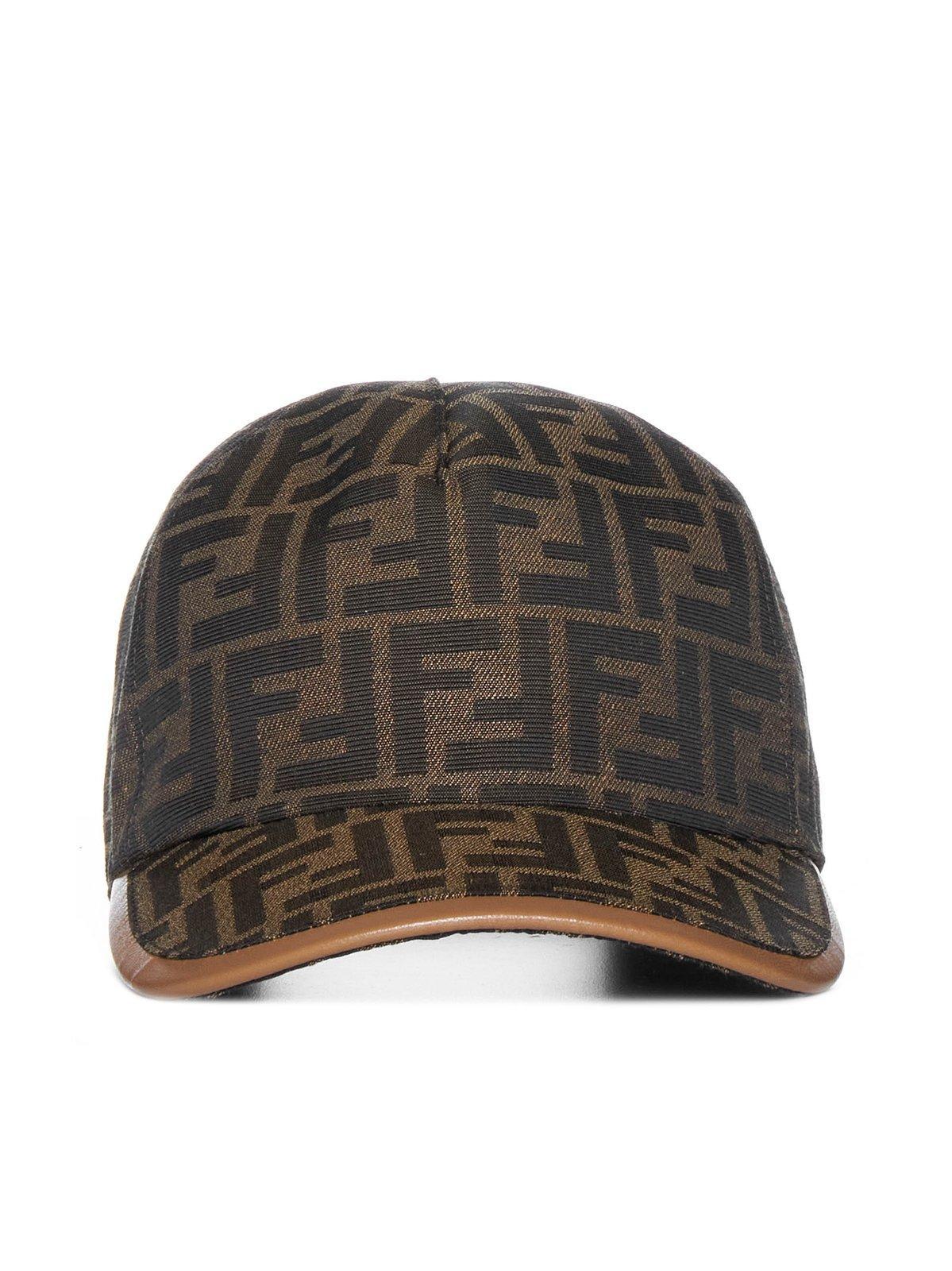 Fendi Ff Canvas And Leather Baseball Cap for Men - Save 17% | Lyst