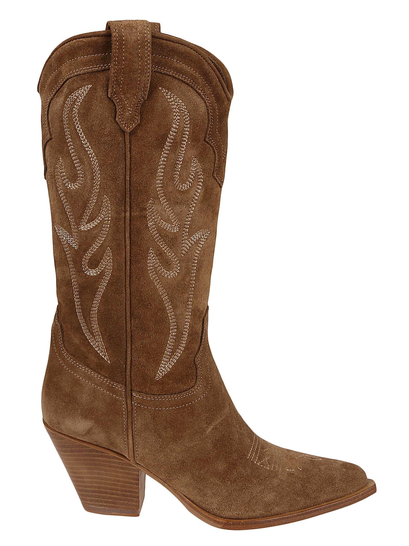 Sonora Boots Santa Fe `s Cowboy Boots in Brown Lyst