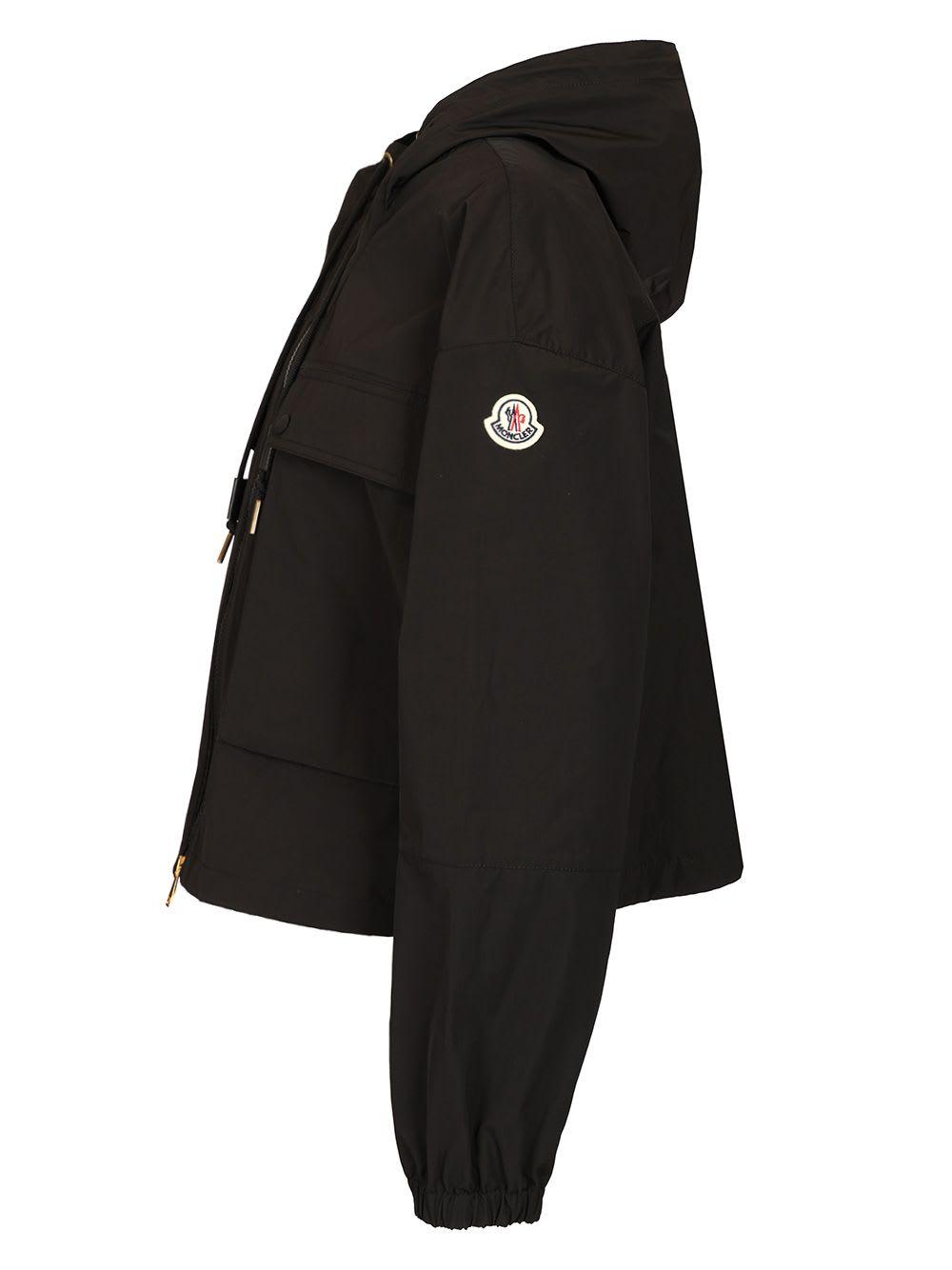 アウターその他 MONCLER 'Sauvan' parka Black Black Sauvan Hooded Parka - Windbreakers & Raincoats for