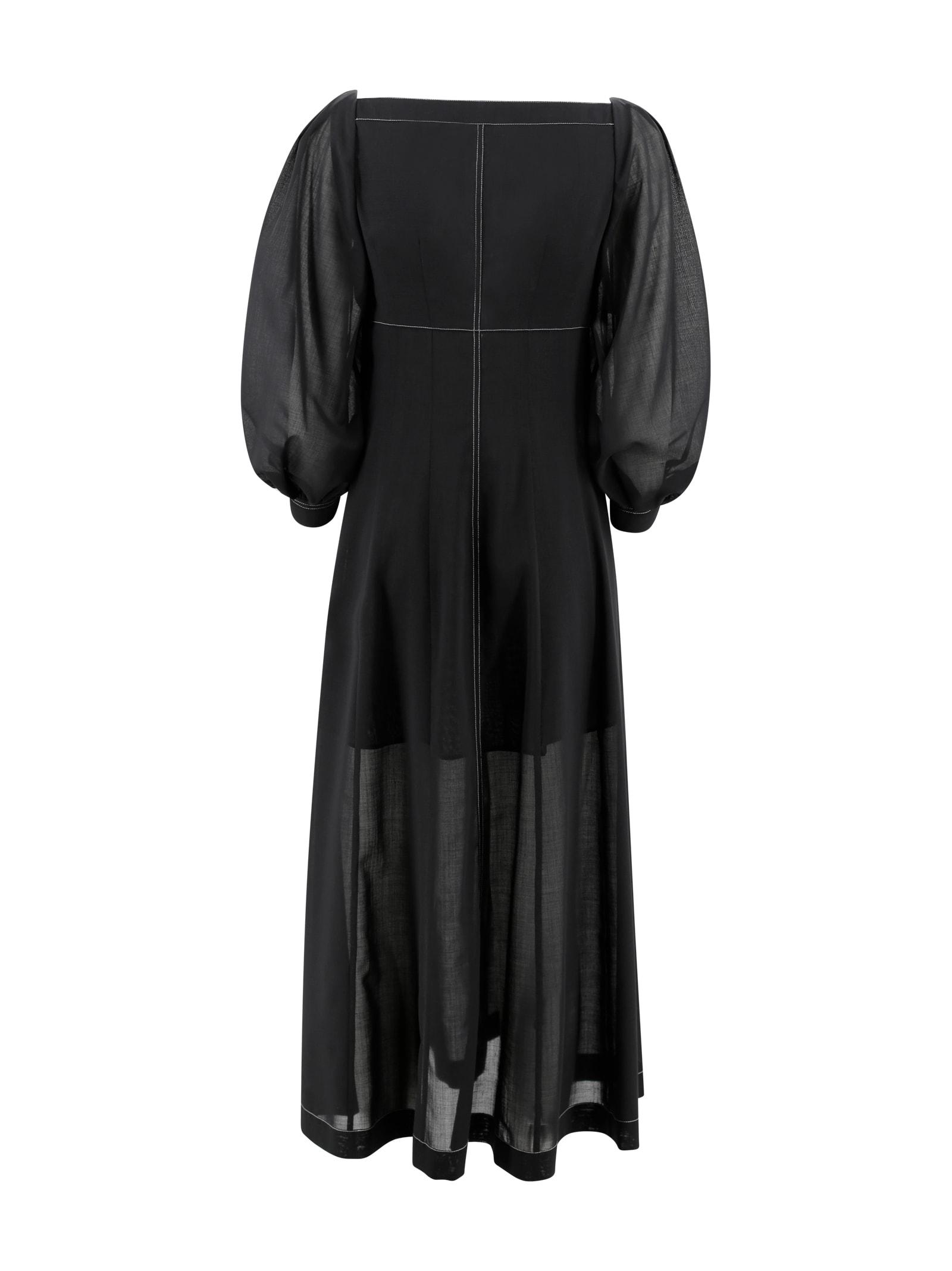 ワンピース PHILOSOPHY DI LORENZO SERAFINI Woman Dress Black 04837011 01 PHILOSOPHY di LORENZO SERAFINI Black Midi Dress - Dresses