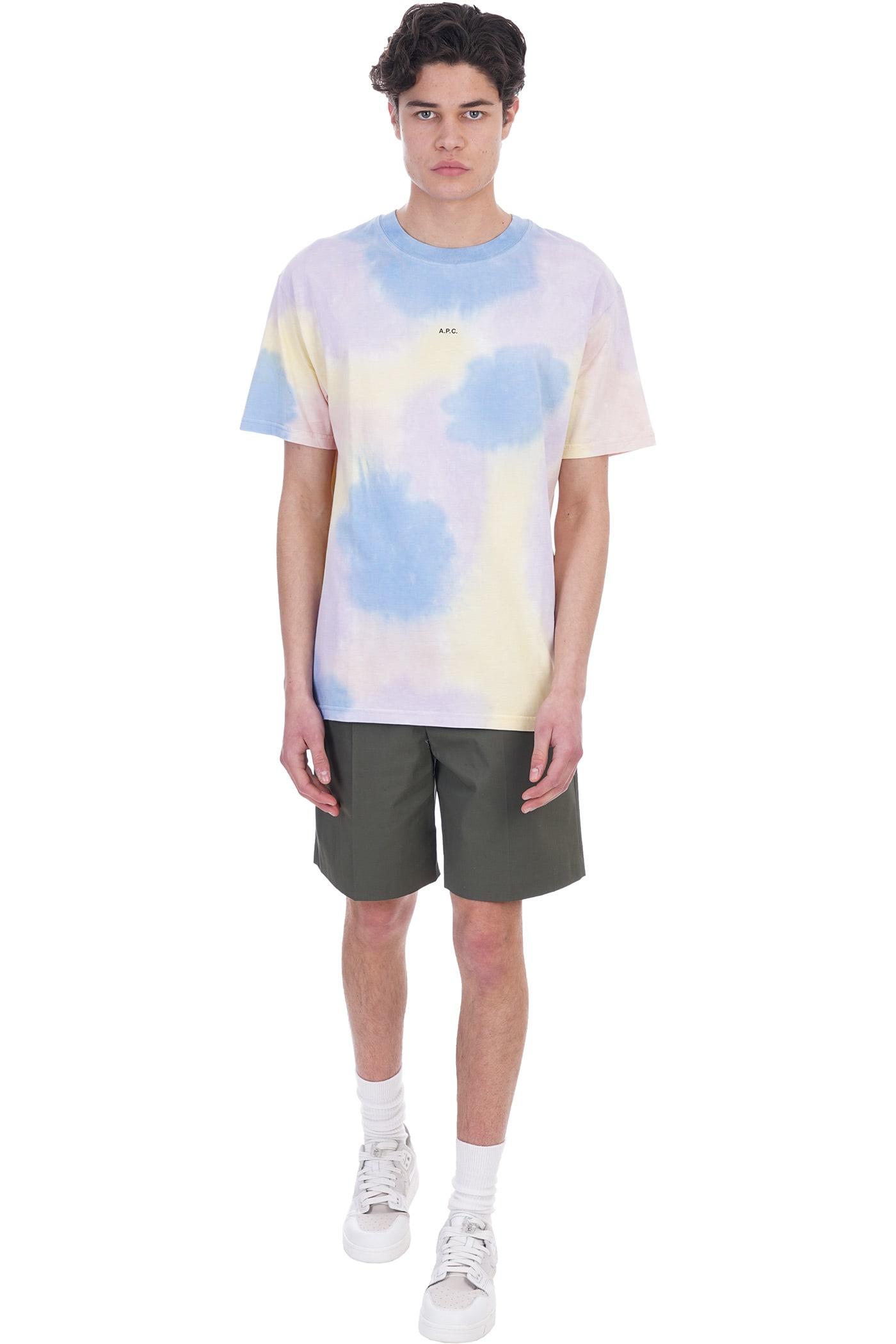 A.P.C. Terry Shorts In Cotton in Green 