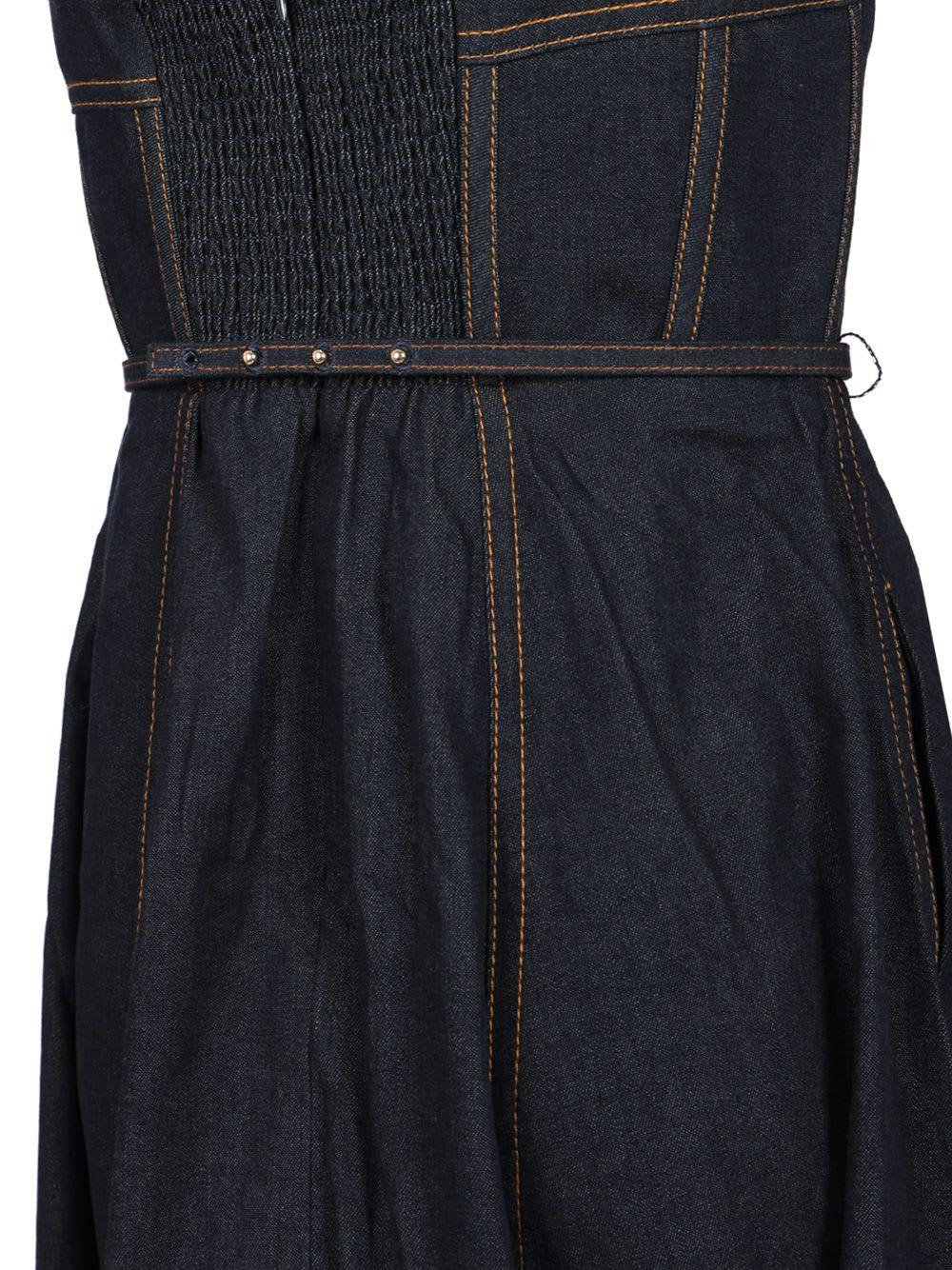 zimmermann denim corset dress Zimmermann - Night Sky Crush Denim Corset Dress
