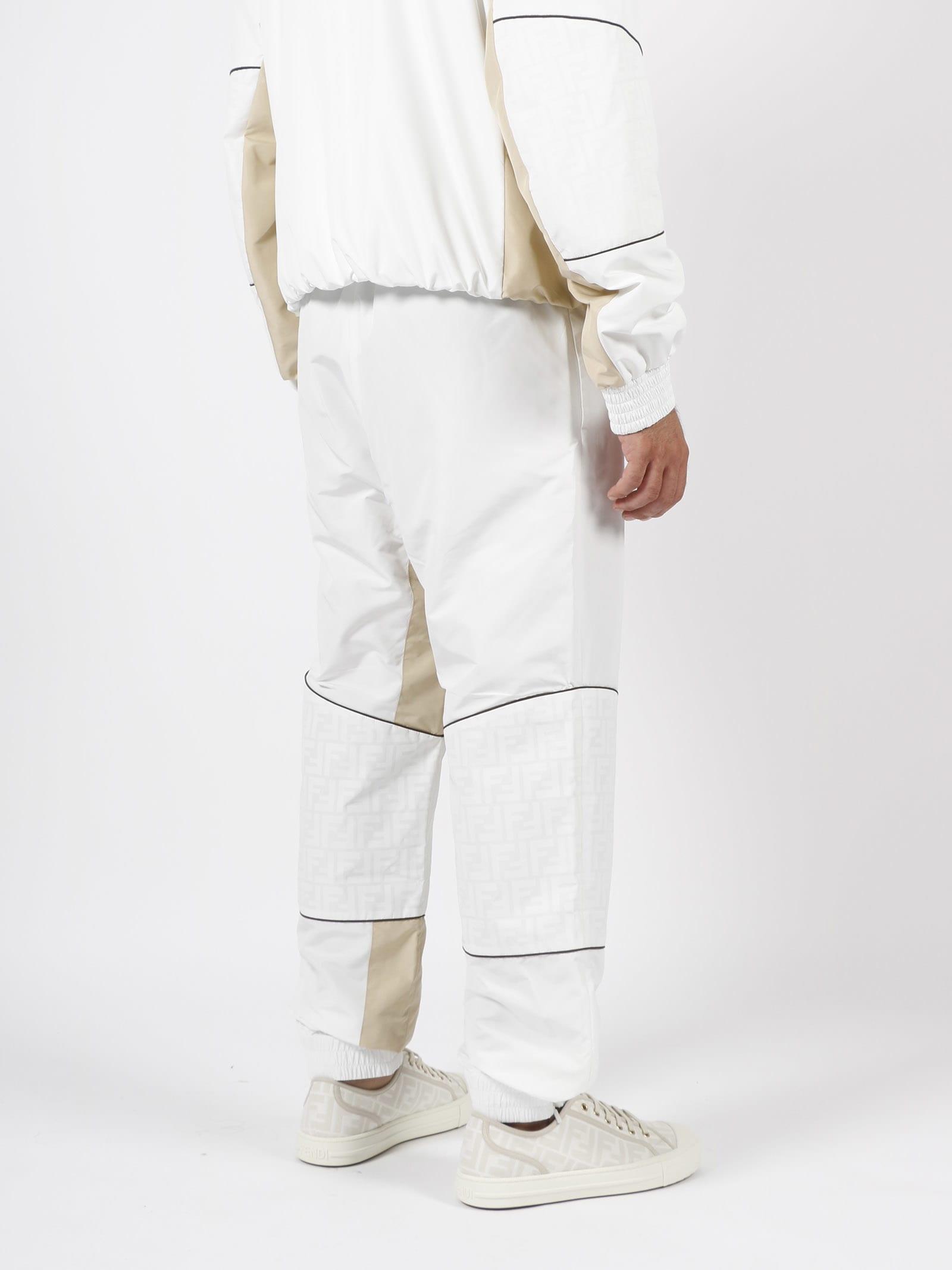 Ff Nylon Pants in White for Men
