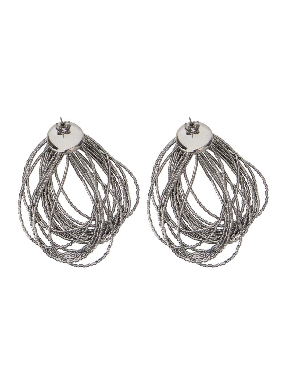 Brunello Cucinelli Metallic Earings With Rear Closure And