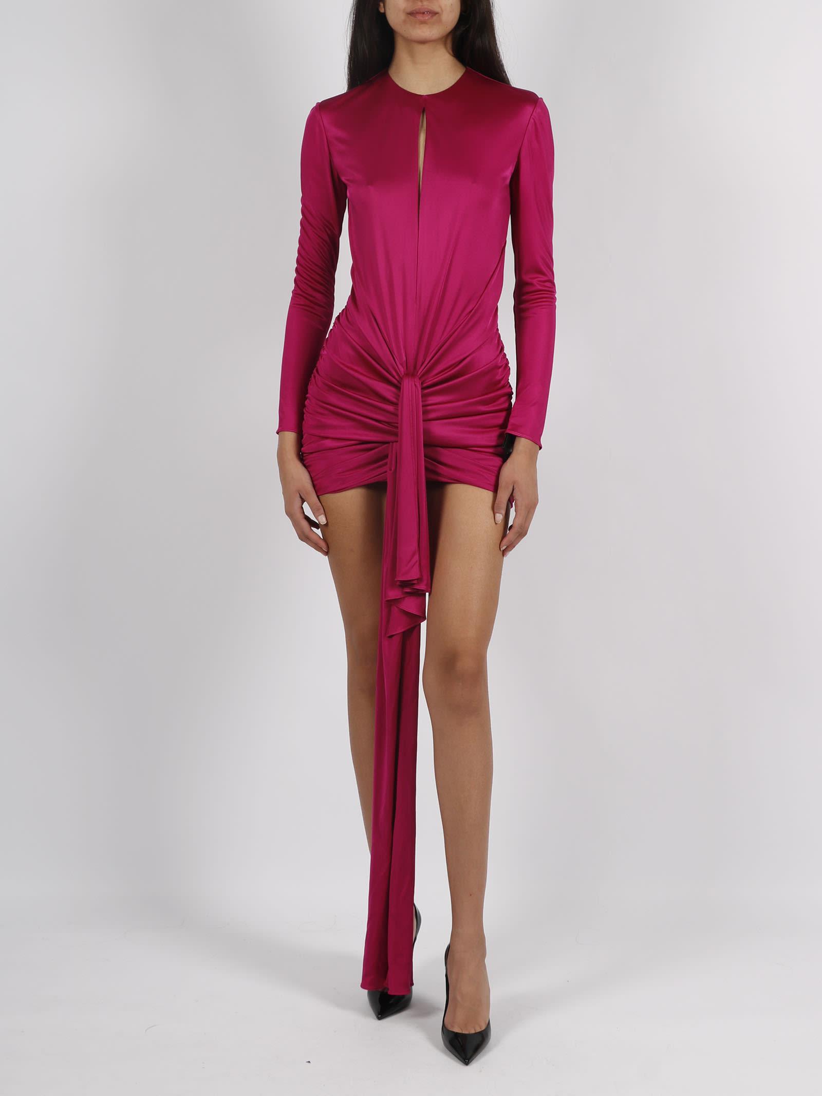 【SAINT LAURENT】PINK CUT-OUT MINI DRESS●708358Y5F635389 SAINT LAURENT - Pink cut-out mini dress | Leam Roma - Luxury