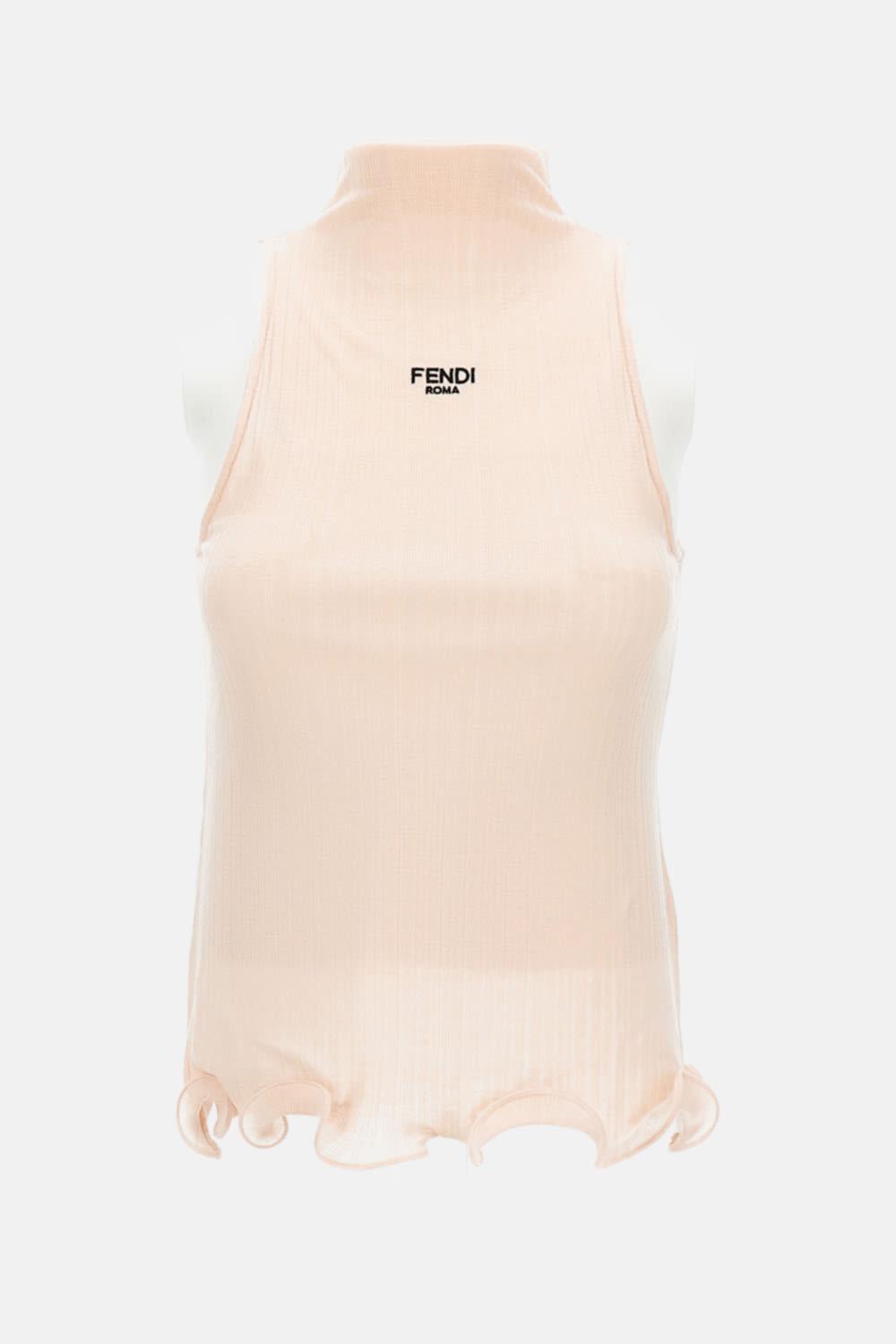 【FENDI】リブコットントップ ノースリーブ FENDI(フェンディ) タンクトップ(レディース) - 海外通販のBUYMA