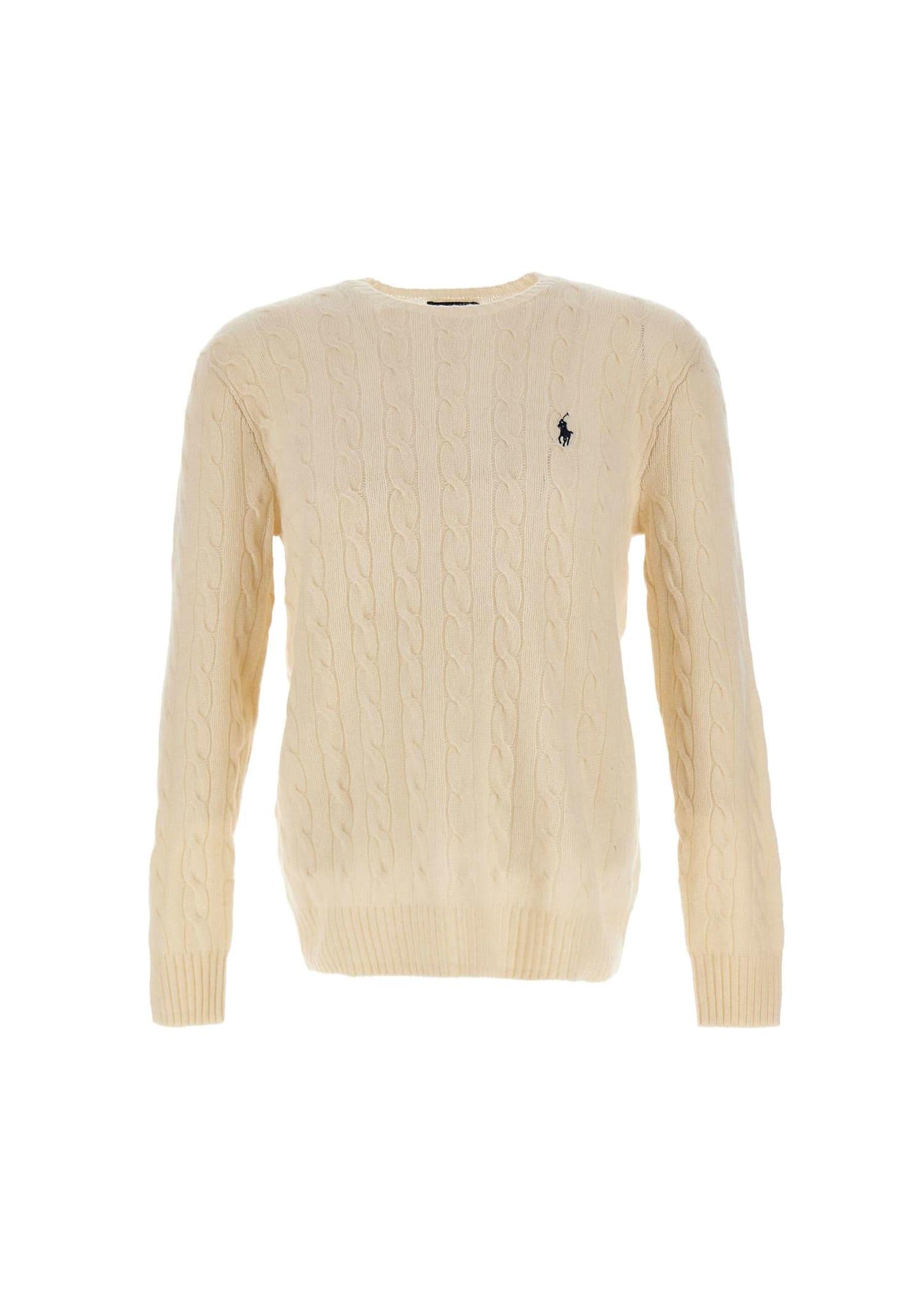 Polo Ralph Lauren Classic Wool And Cashmere Sweater in White for Men | Lyst