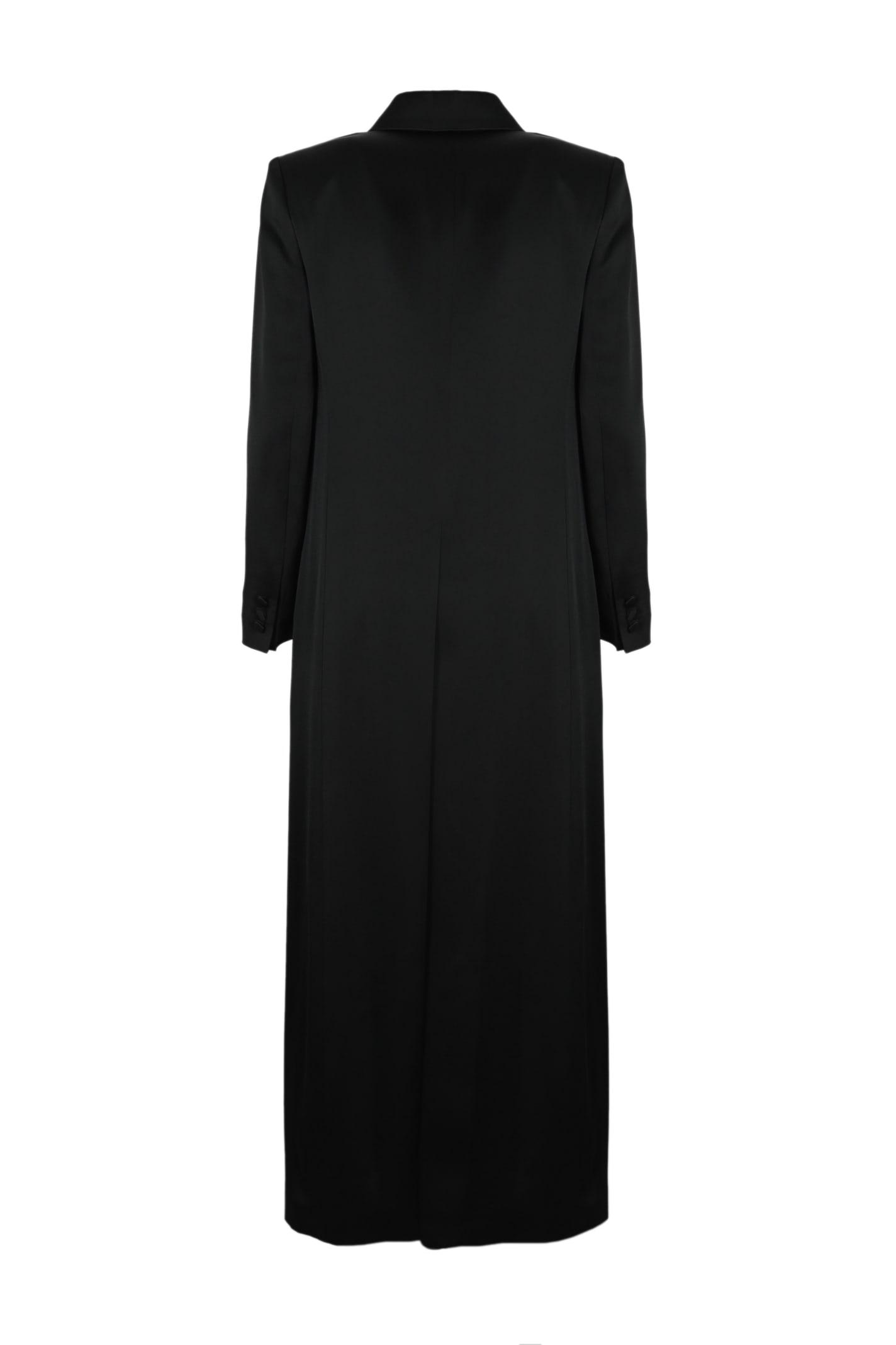 Max Mara Smocking Duster Coat in Black Lyst