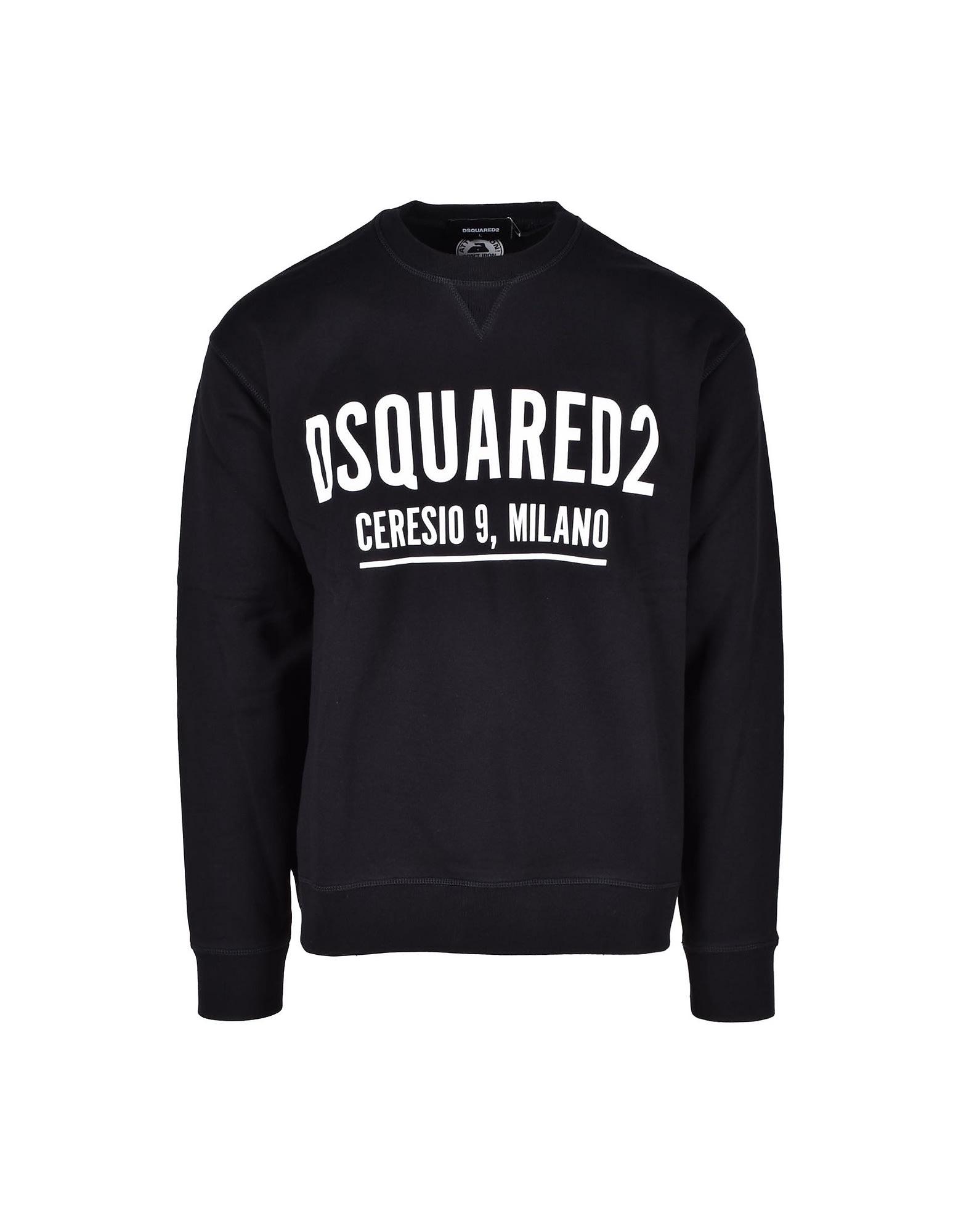 DSquared² Mens Sweatshirt in Black for Men | Lyst