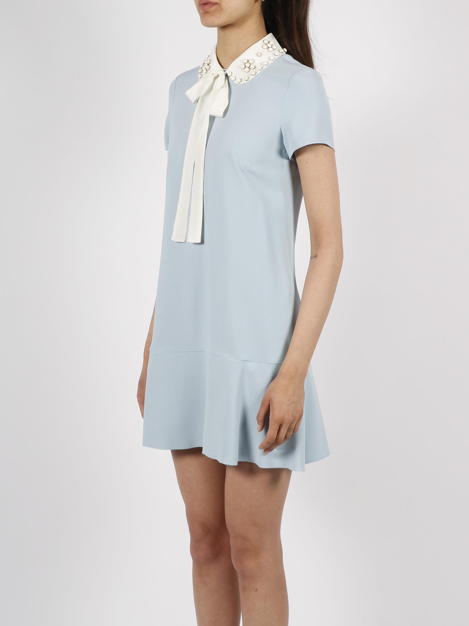 Red valentino hot sale collar dress