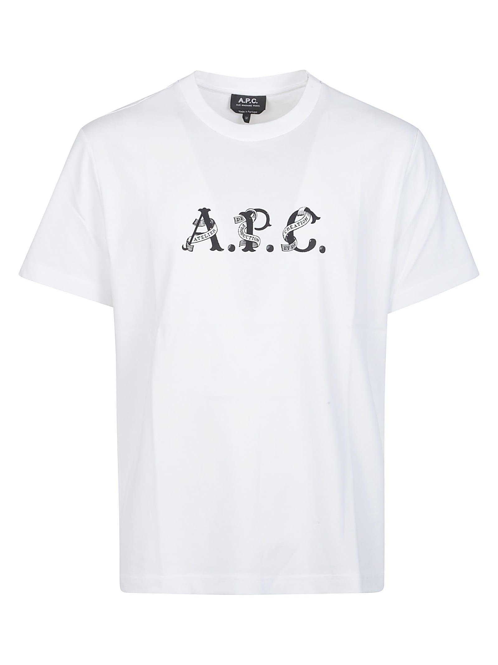 ☆送料・関税込☆A.P.C.★White Cotton T-Shirt Tシャツ★ A.P.C. tシャツ Tシャツ 406 メンズ レディース : ZOZOTOWN