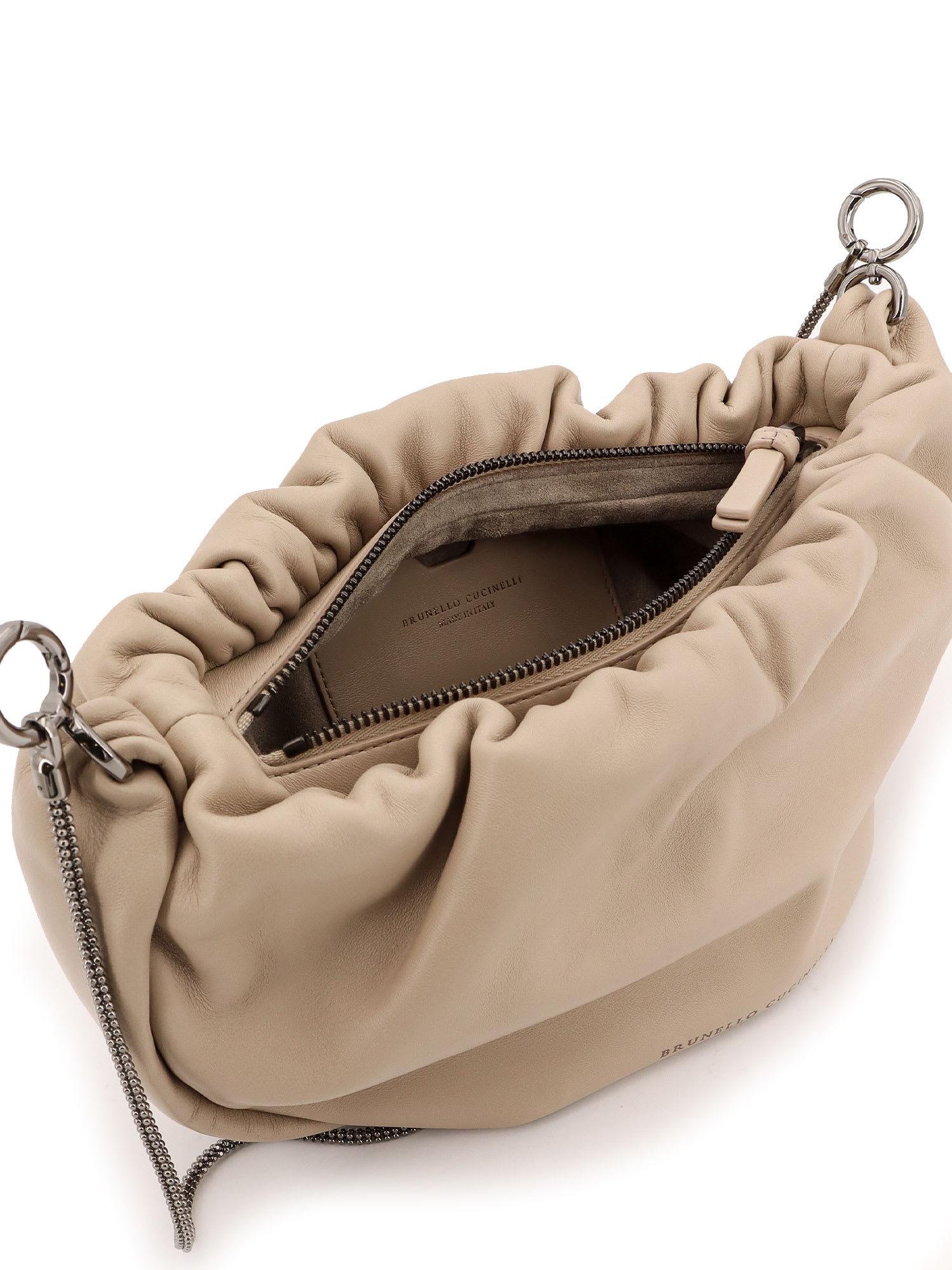 ショルダーバッグ・ポシェット Brunello Cucinelli Hobo Brioche Brunello Cucinelli Hobo Brioche Shoulder Bag in Natural | Lyst