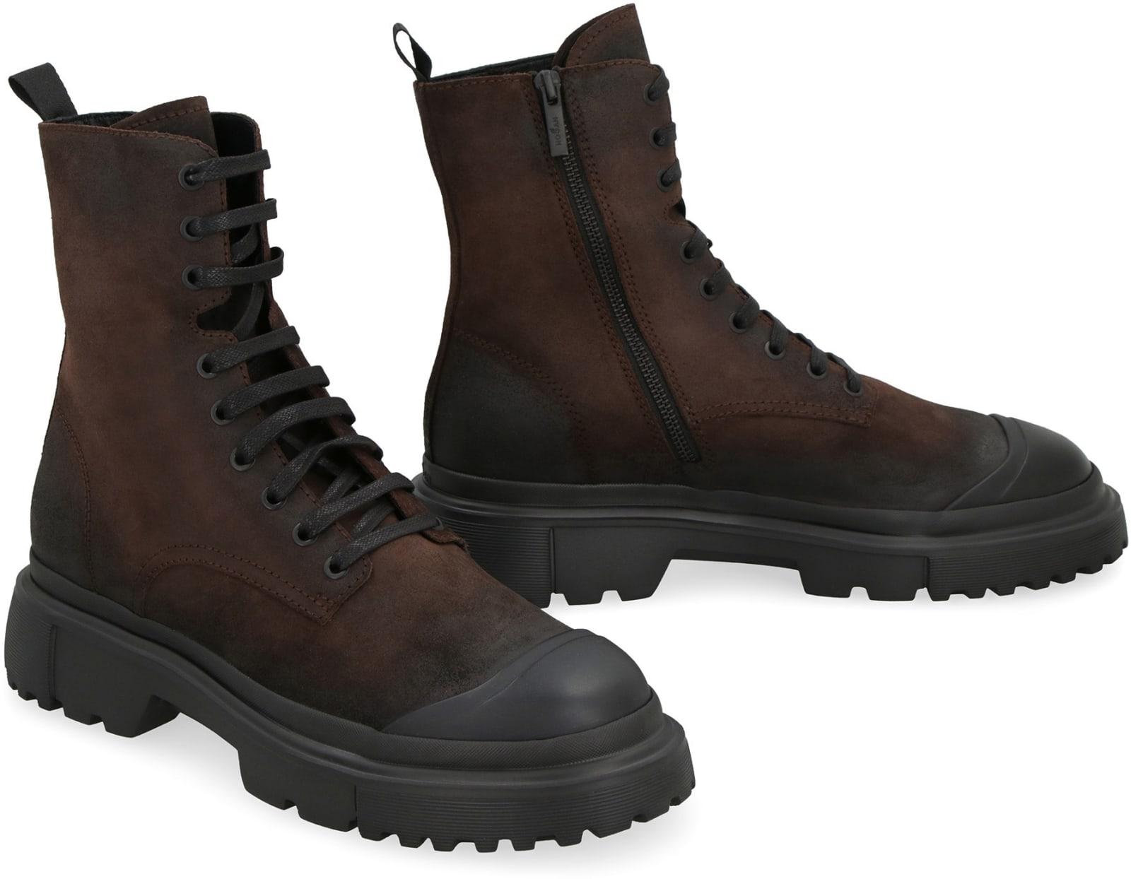Hogan H619 Amphibian In Leather ブーツ-