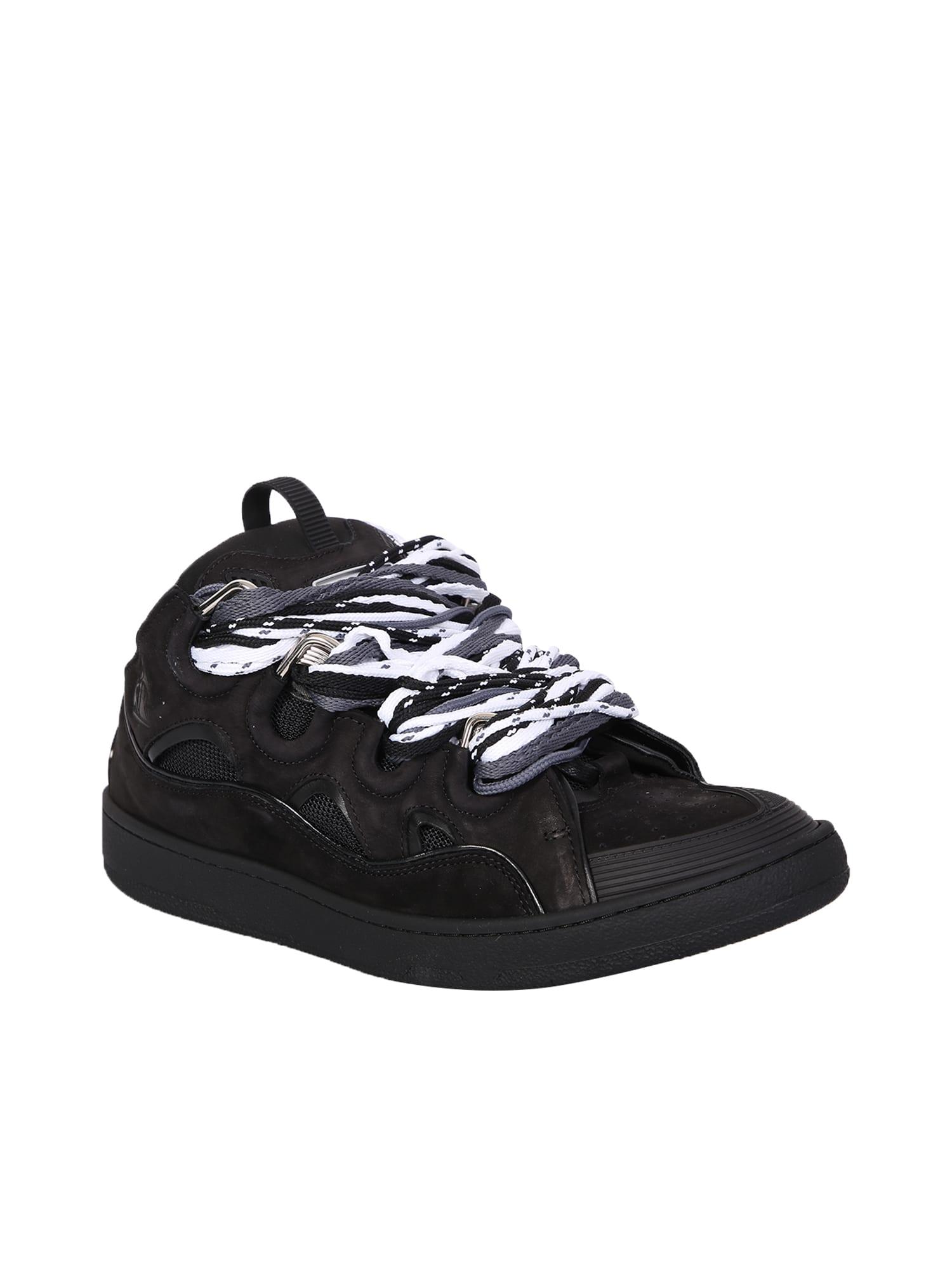 Lanvin Curb Sneakers With A Contemporary Design With Contrasting