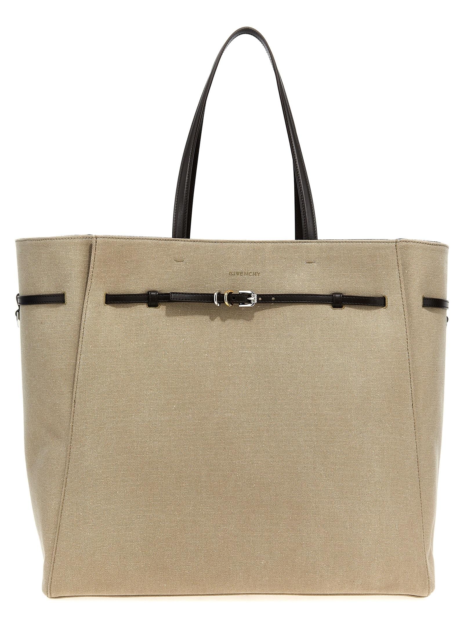 GIVENCHY ◆ Large Voyou Tote Bag Givenchy Women's Black Large Voyou Leather East/West Tote