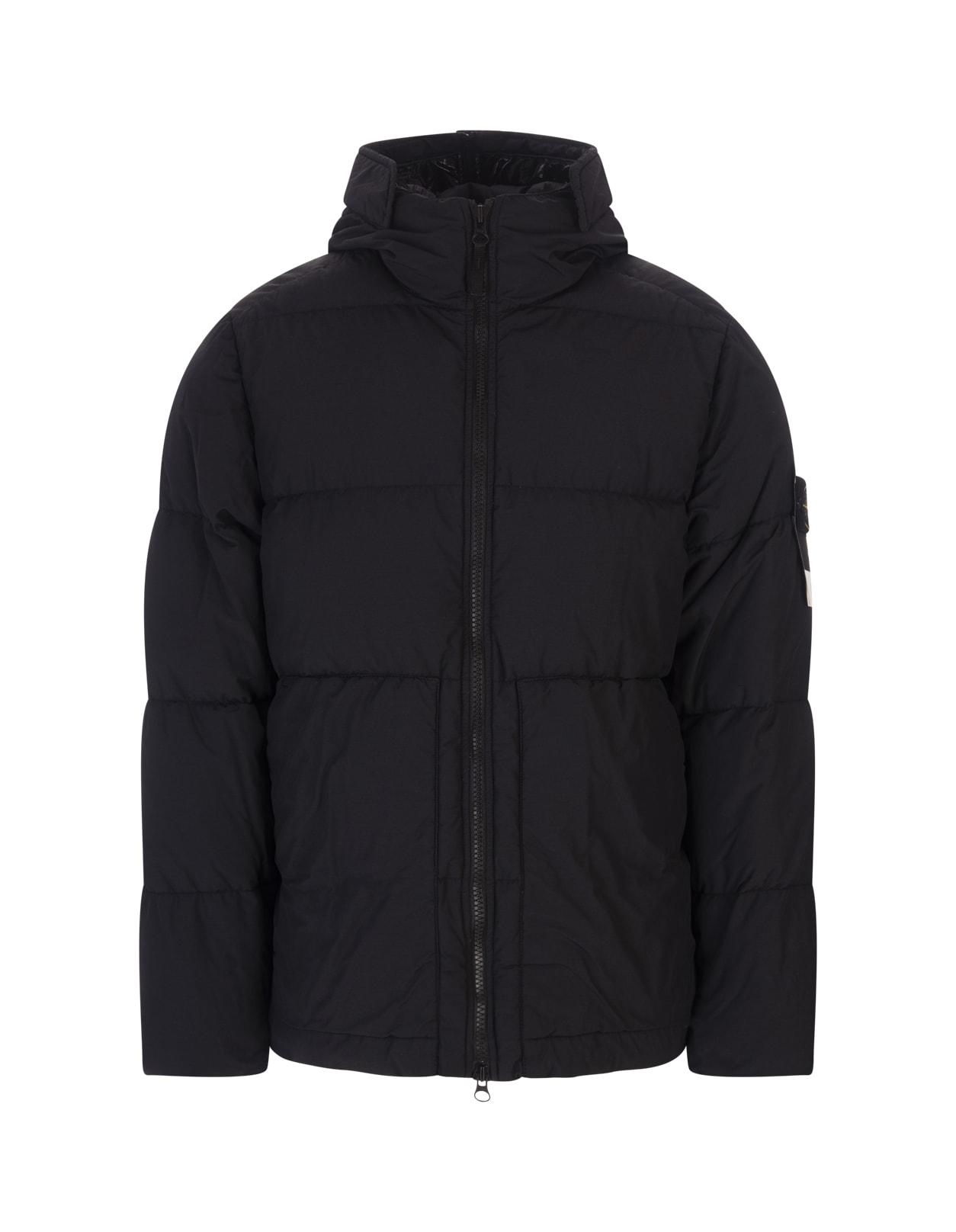Stone Island Synthetic Man Black Garment Dyed Crinkle Reps R-ny Down Jacket  in Blue for Men - Save 43% | Lyst
