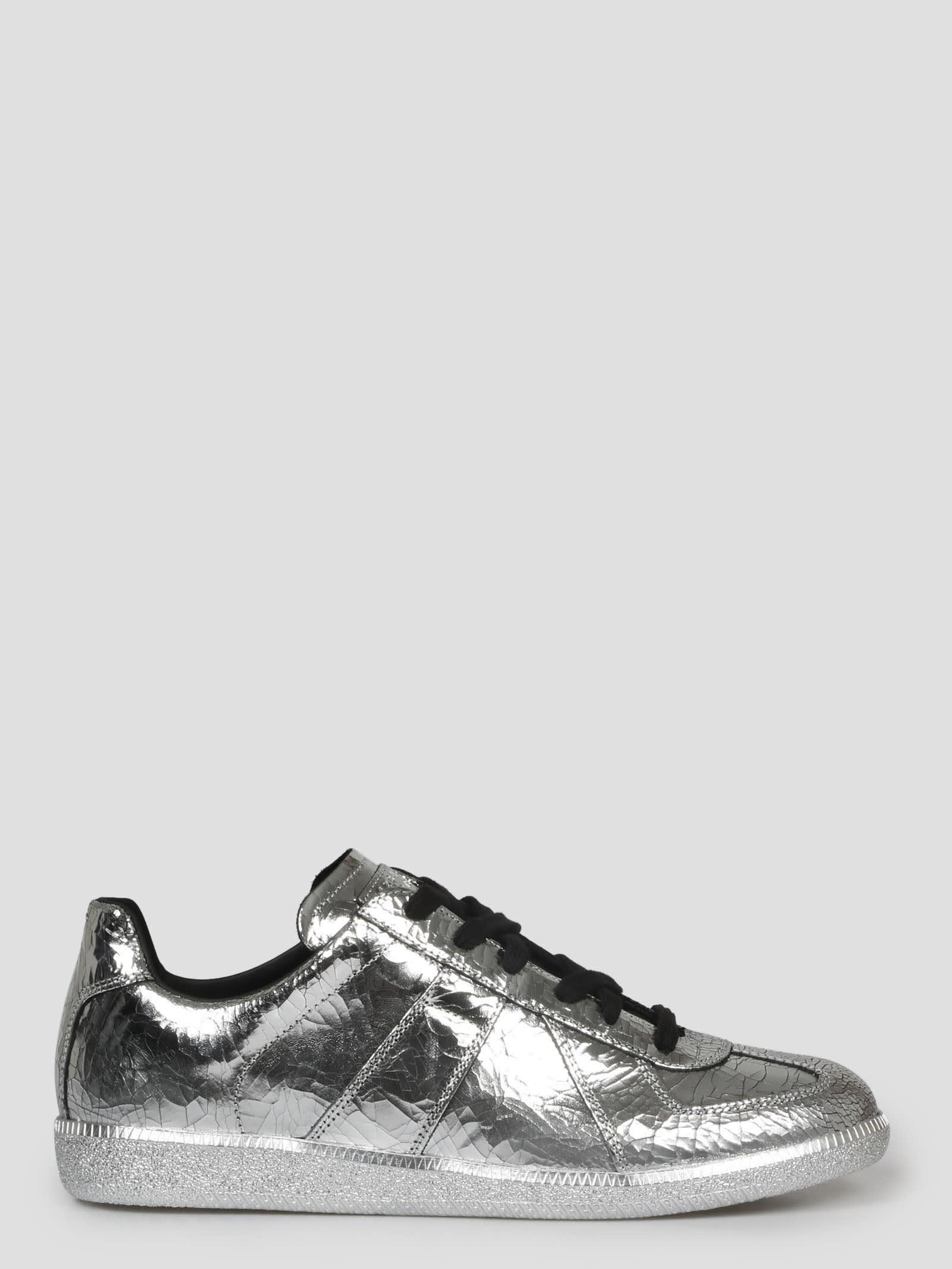Maison Margiela Replica Broken Mirror Sneakers in Metallic | Lyst