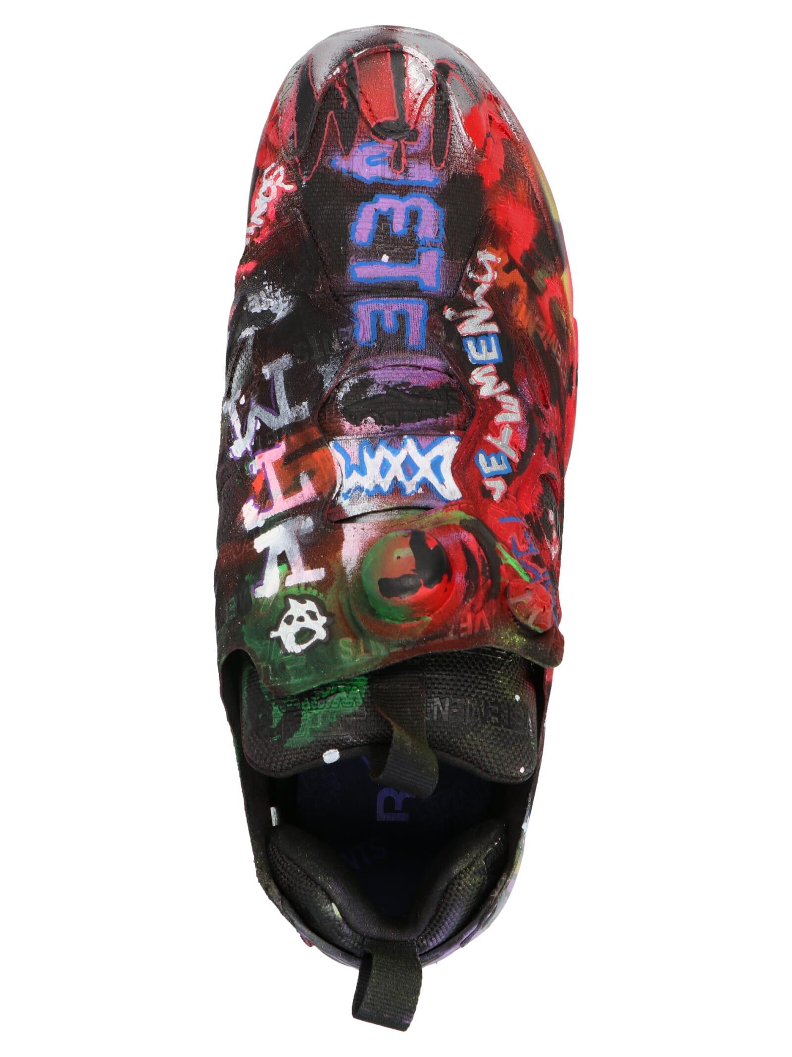 Vetements Synthetic Graffiti Hand Painted Instapump Fury X Reebok Sneakers  - Save 17% | Lyst