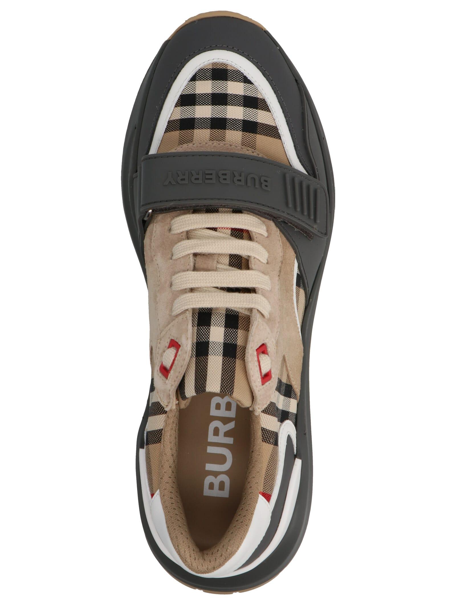 【BURBERRY】 Ramsey Sneaker Burberry Ramsey Black/White shoes - 8029704 Size 6.5 | eBay