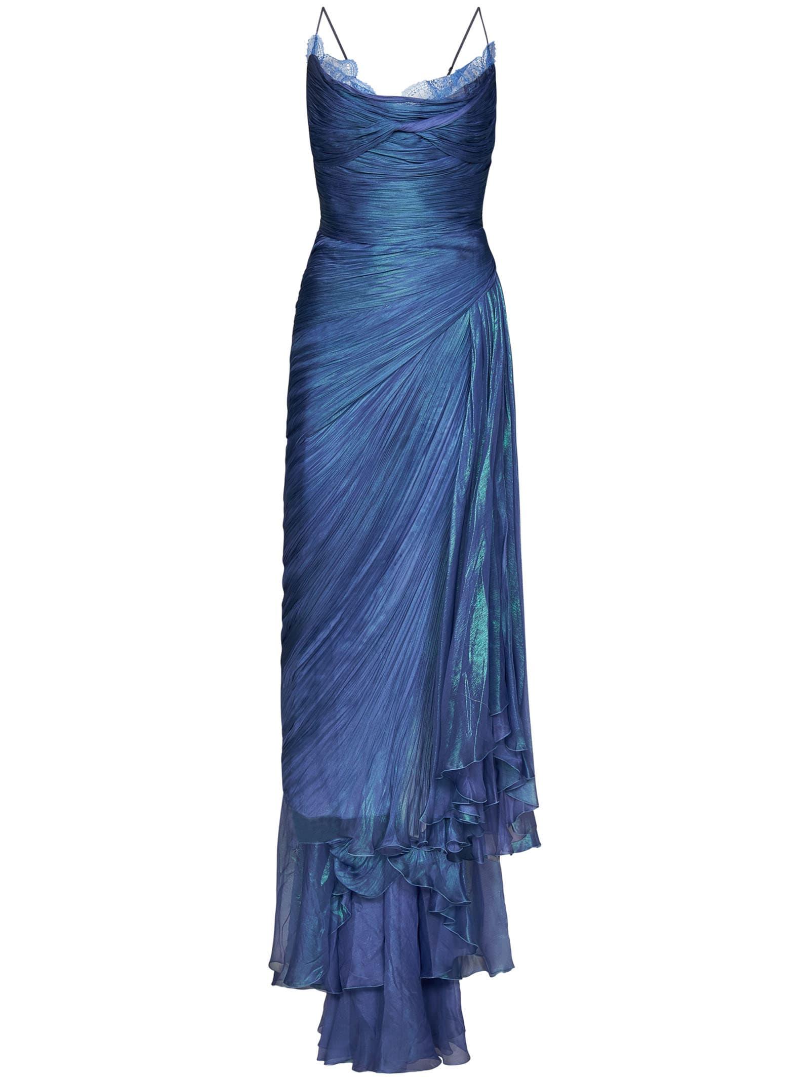 Maria Lucia Hohan Gracie Long Dress in Blue | Lyst Maria Lucia Hohan Gracie Long Dress in Blue | Lyst