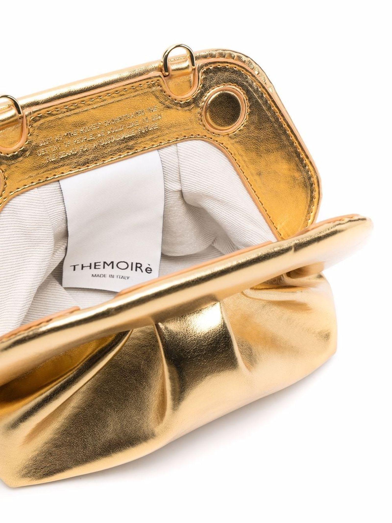 THEMOIRÈ Gold-tone Gea Clutch Bag in Metallic | Lyst