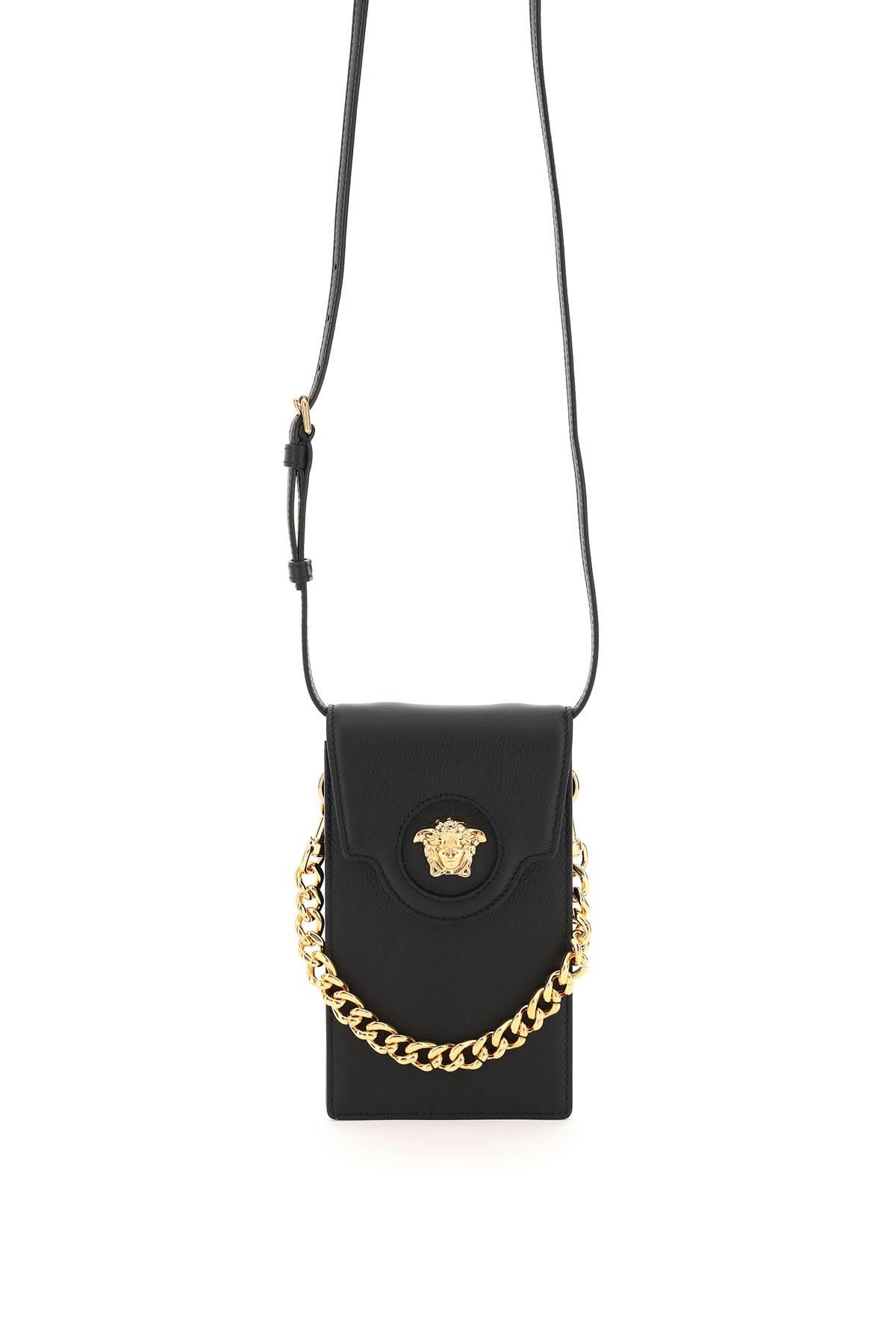 Versace: Black Mini 'La Medusa' Bag