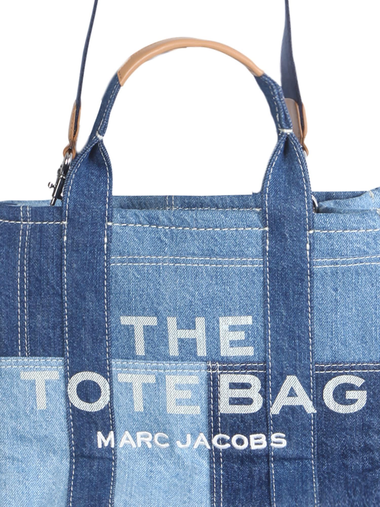 Marc Jacobs The Medium Denim Tote Bag in Blue | Lyst