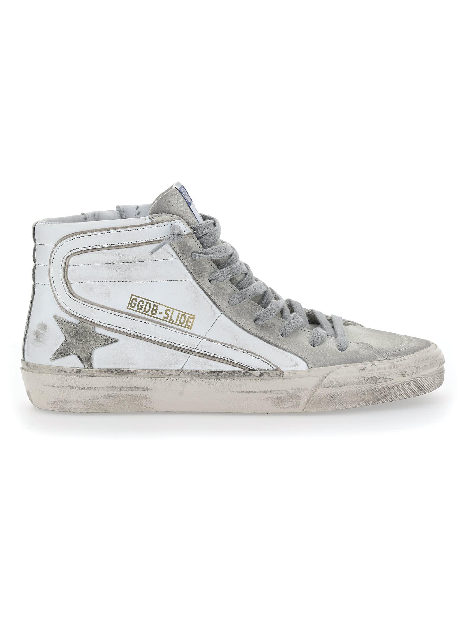 Golden Goose Leather Sneakers in White 