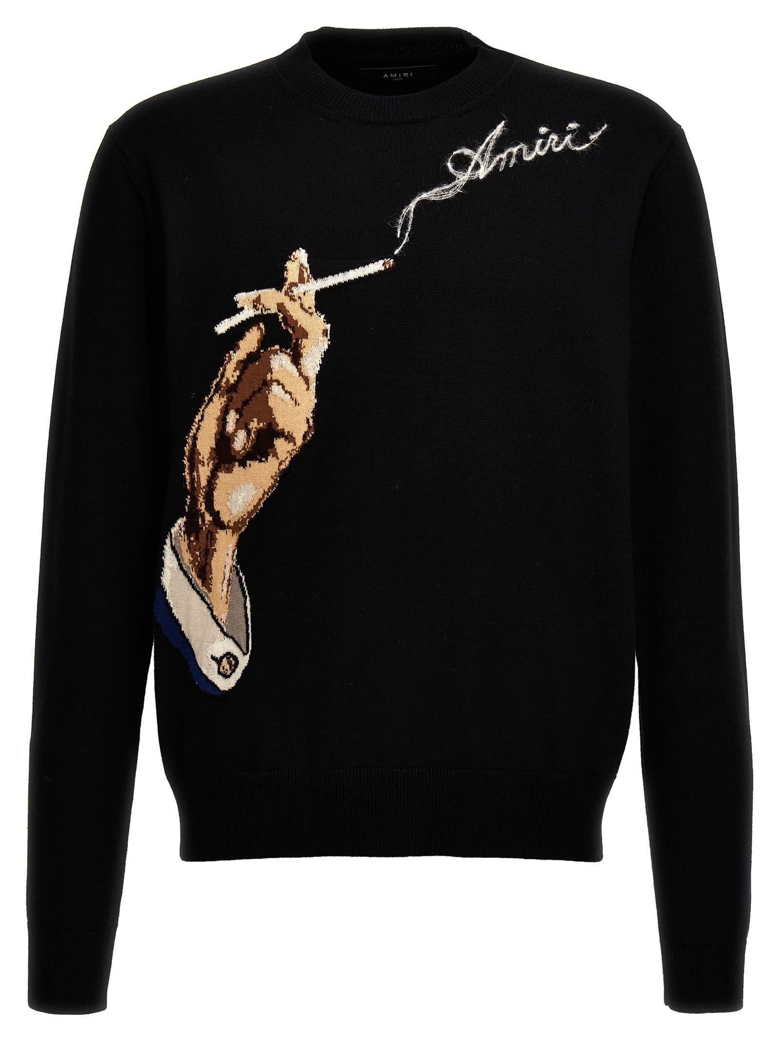 Amiri Smoke Sweater Cardigans in Black for Men Lyst