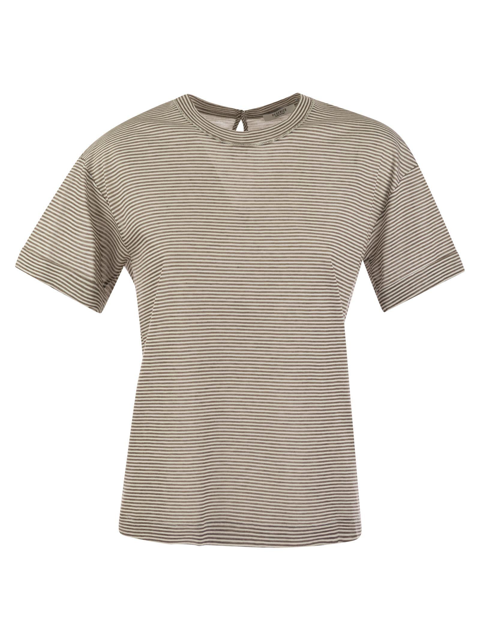 Peserico cut-out poplin shirt - Neutrals