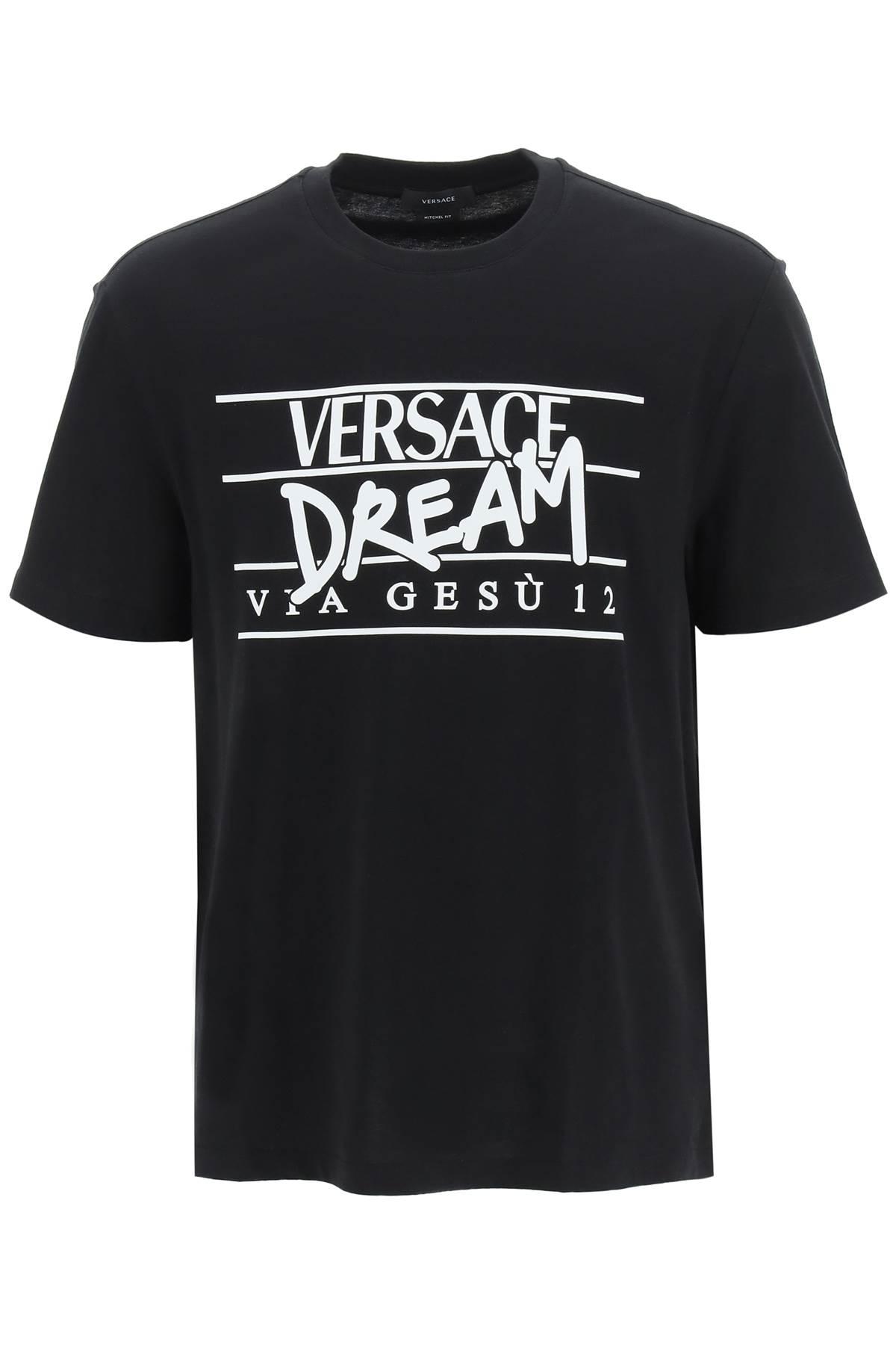 Versace Dream Logo T-shirt in Black for Men | Lyst