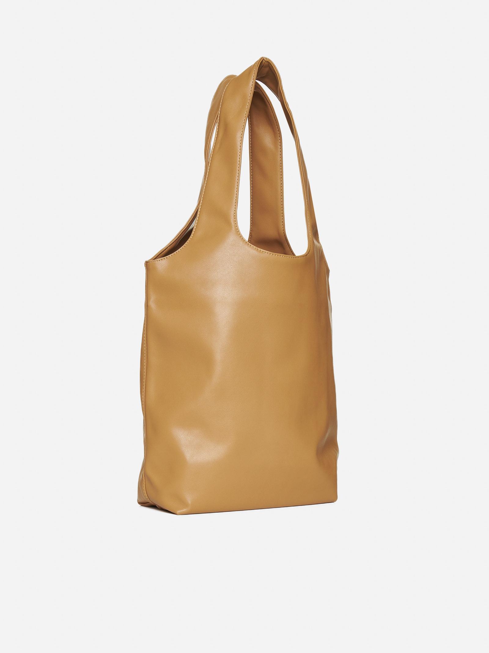 Ninon Faux Leather Tote Bag in Brown - A P C