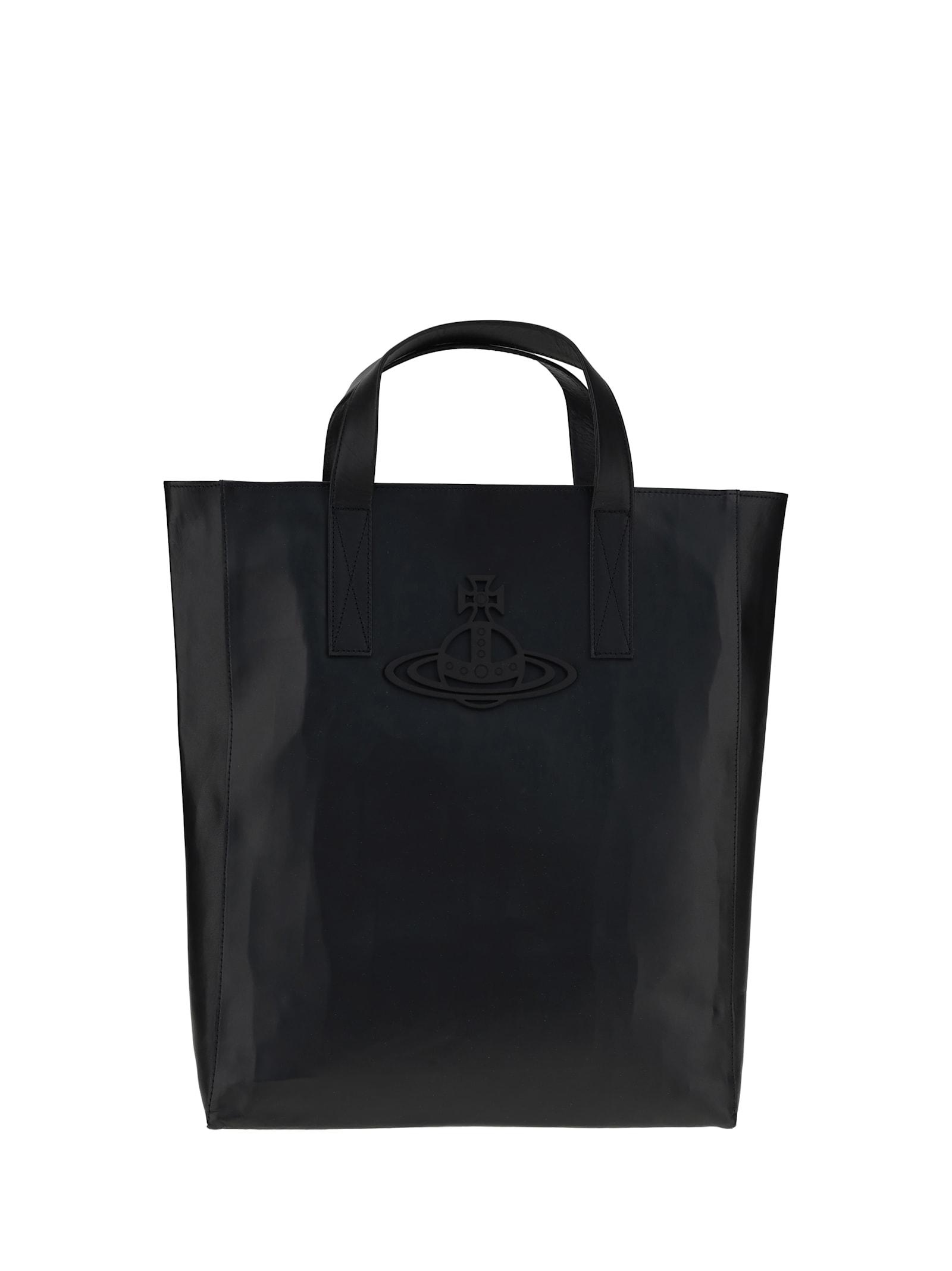 Vivienne Westwood Sarah Medium Tote in Black | Lyst