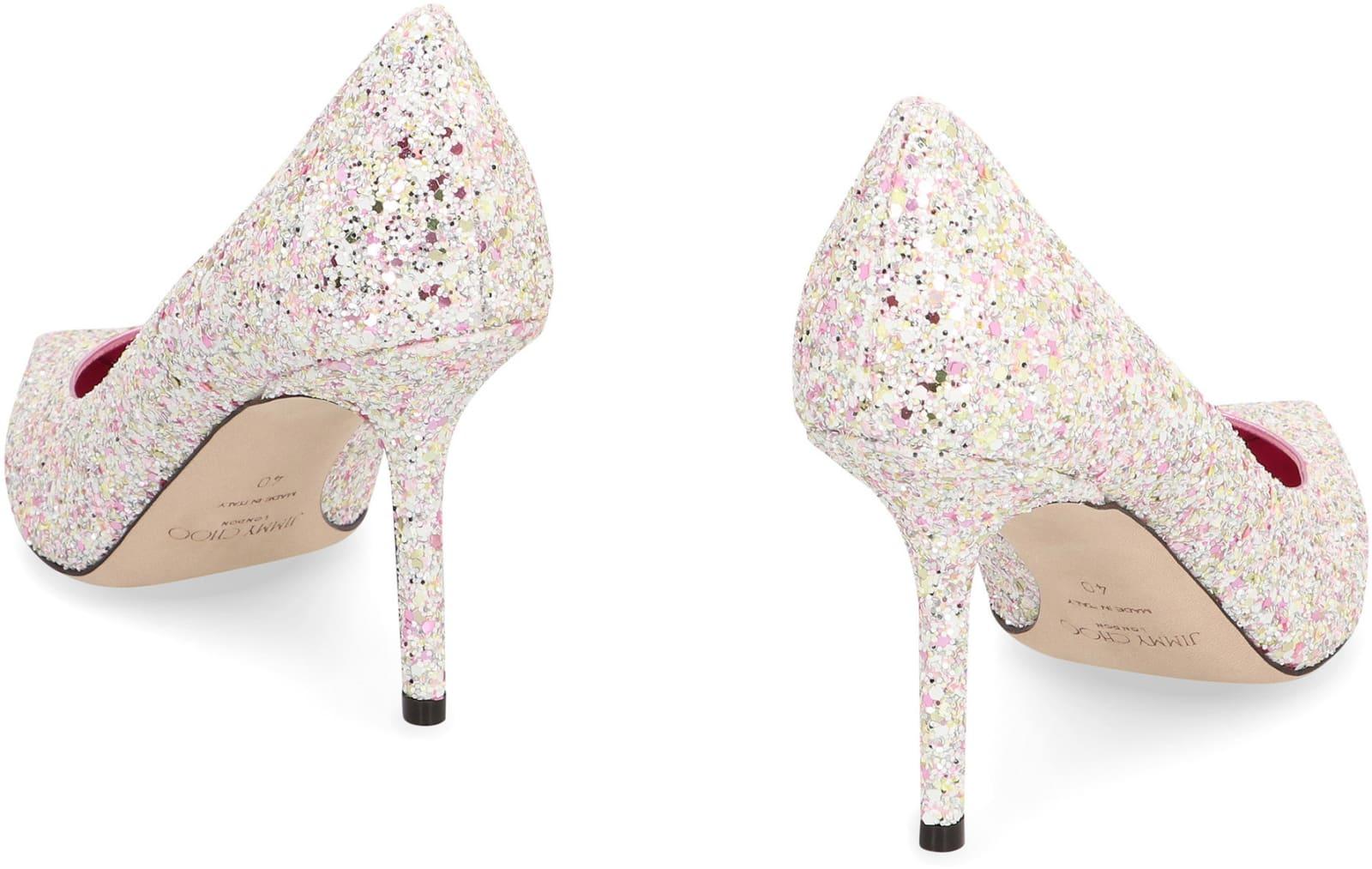 jimmy choo multicolor glitter
