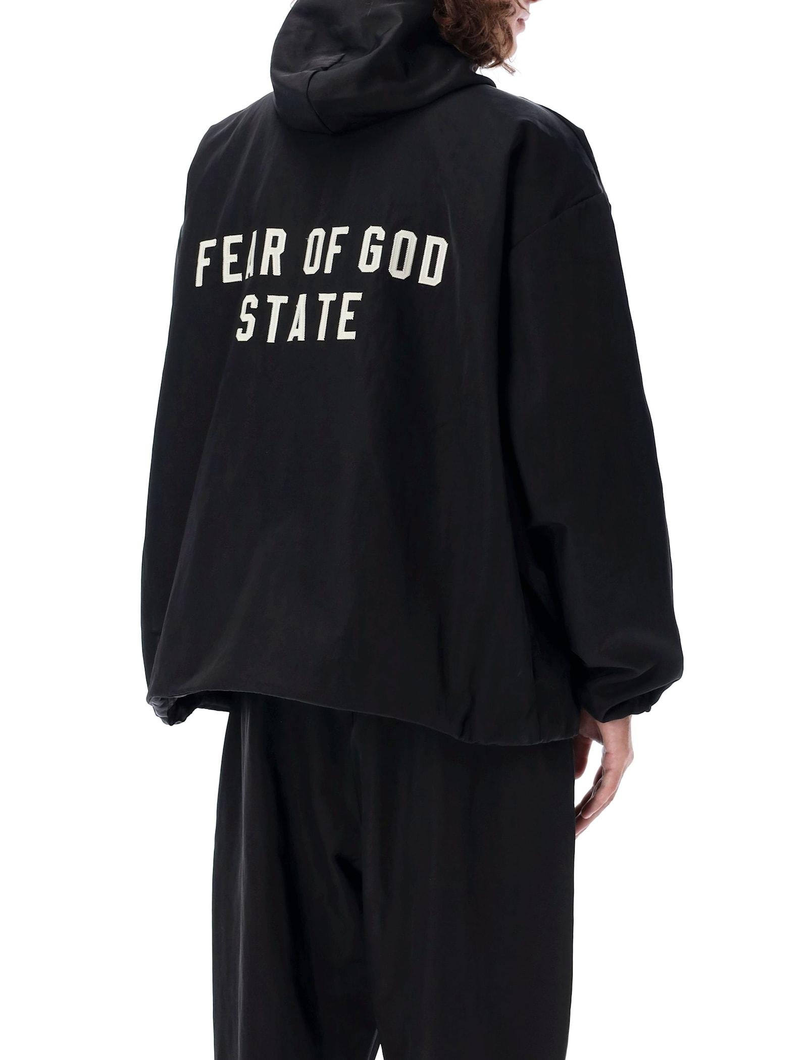 Fear Of God Textured Nylon Hooded Jacket in Black for Men | Lyst Fear Of God Textured Nylon Hooded Jacket in Black for Men | Lyst