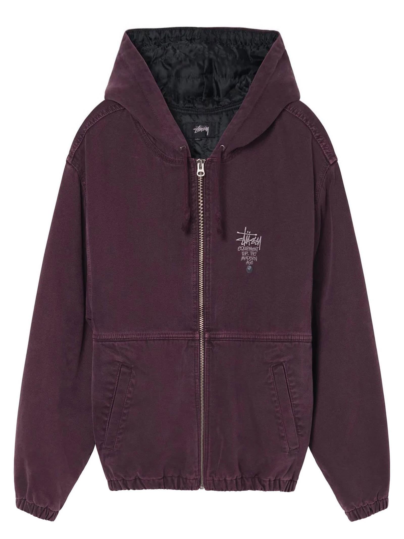 Stussy Canvas Insulated Work Jacket in Purple for Men | Lyst