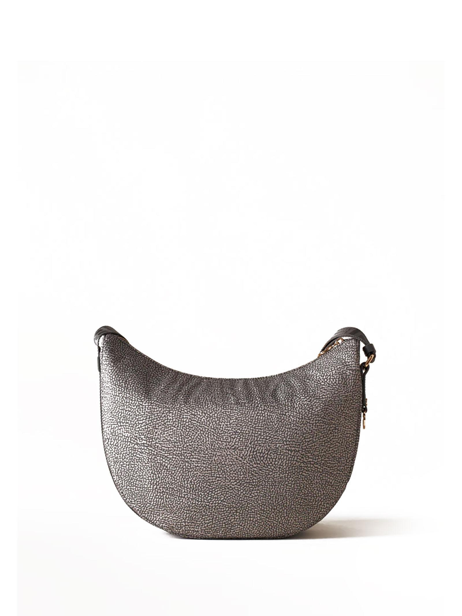 Borbonese Luna Medium Shoulder Bag in Gray | Lyst