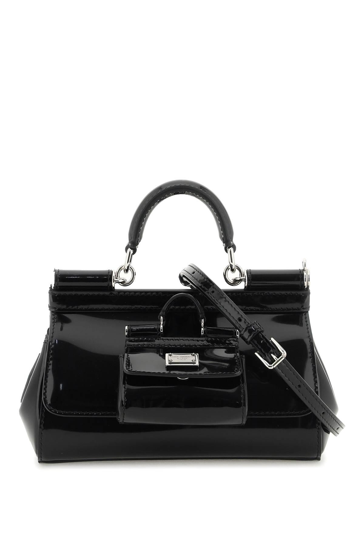 Dolce & Gabbana Patent Leather Small Sicily Bag With Coin Purse in ...