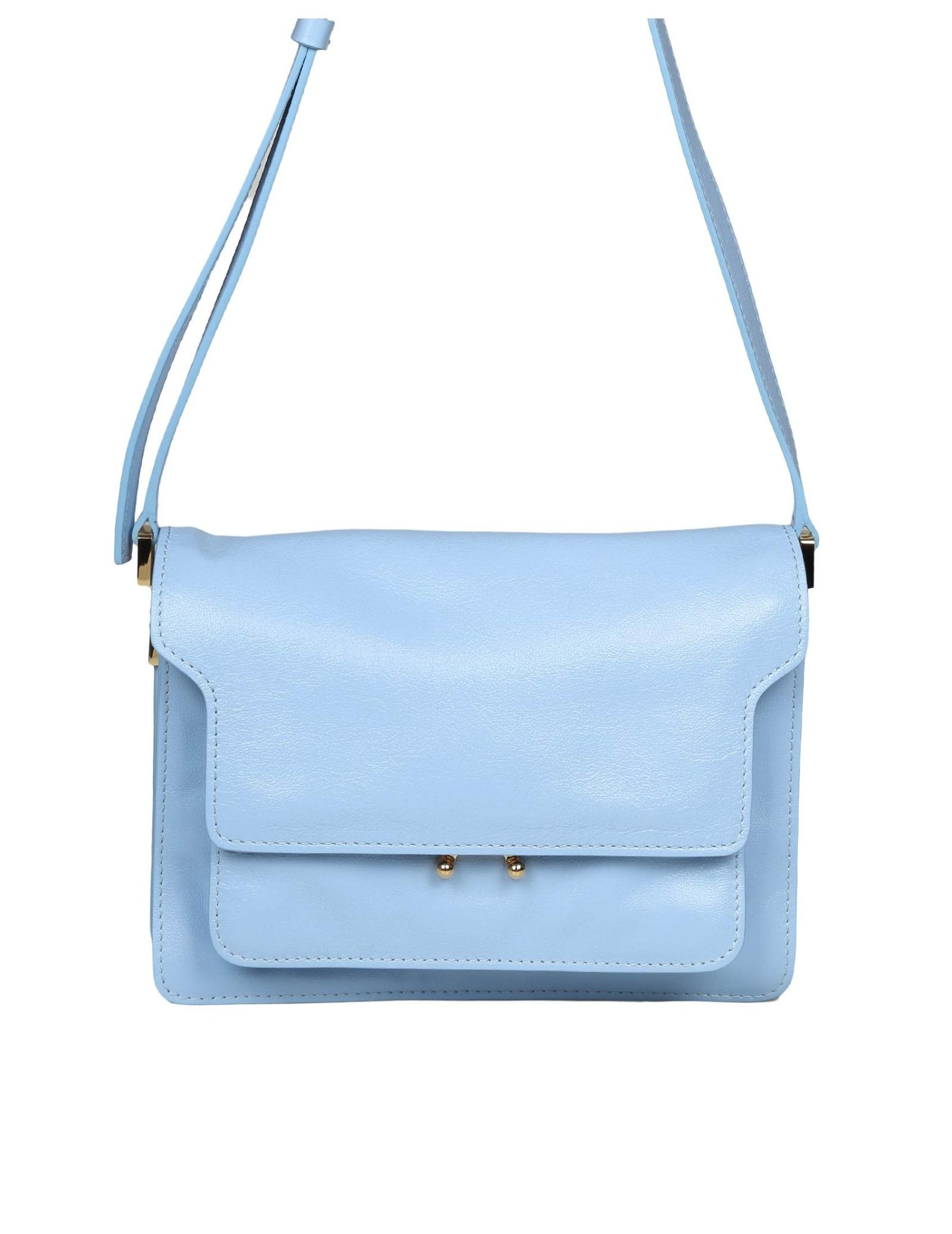 Marni Trunk Soft Medium Shoulder Bag - Blue