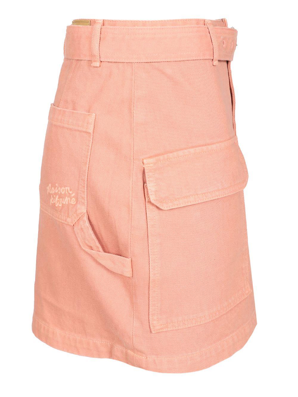 【関税&送料込】Maison Kitsune Utility Cargo Mini Skirt Maison Kitsuné Utility Skirts Rose in Pink | Lyst