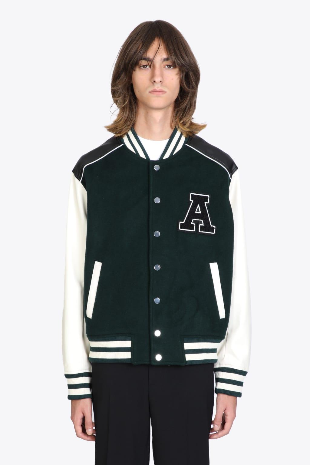 Axel Arigato Ivy Varsity Jacket Dark Green Wool Varsity Jacket Ivy