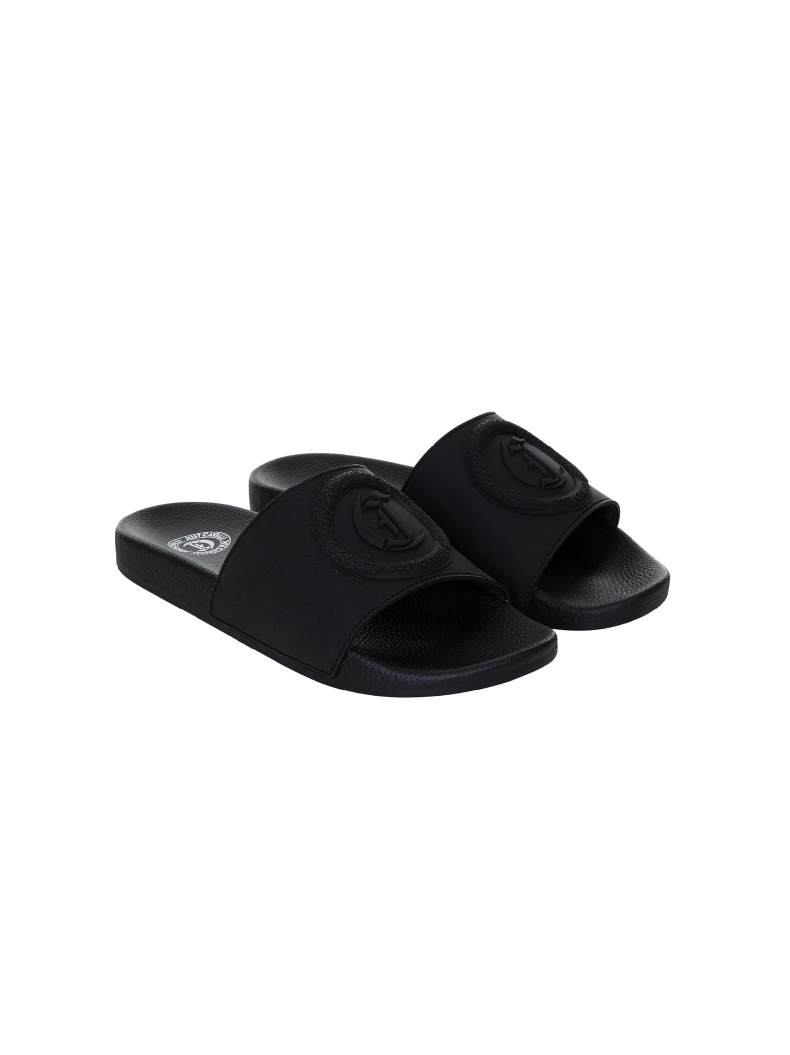 サンダル JUST CAVALLI Men Sandals Black 78QA3SZ4ZSC30 899 Just Cavalli Sandals and Slides for Men | Online Sale up to