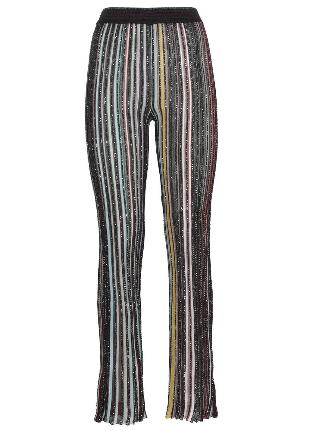 Missoni Synthetic Striped Trousers With 