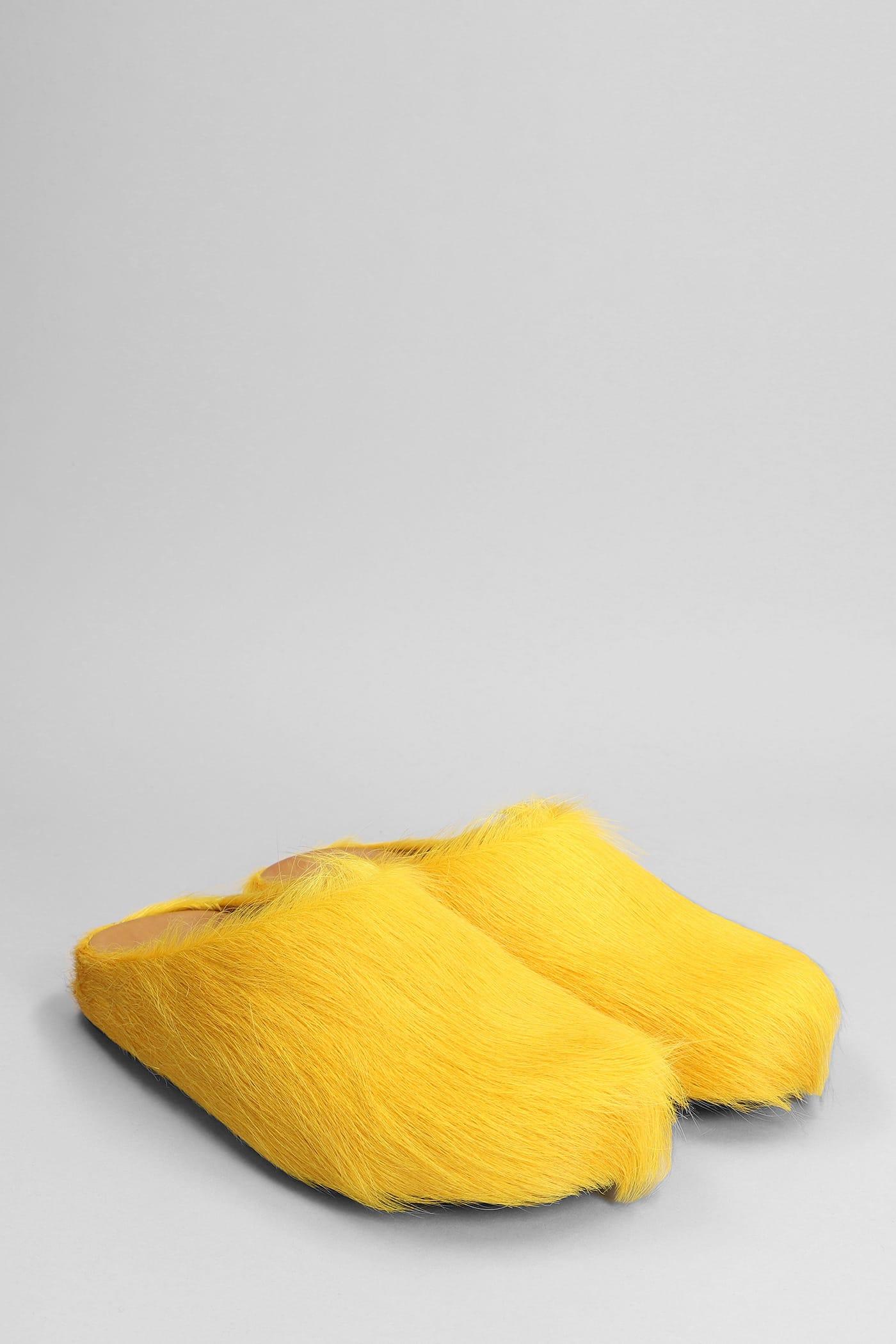 Marni Slipper-mule In Yellow Leather for Men Lyst